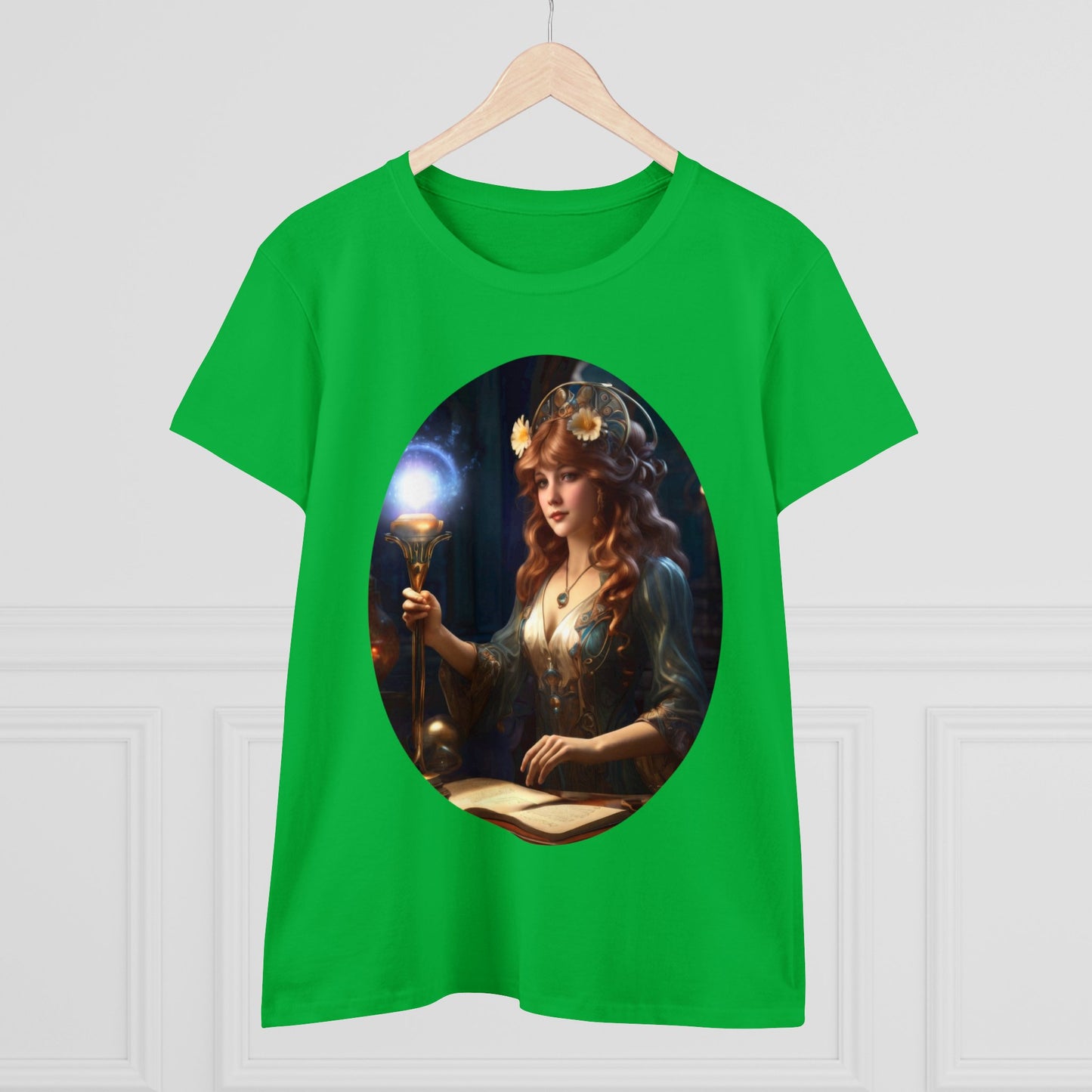 The Sorceress - Fantasy - Women's Midweight Cotton Tee