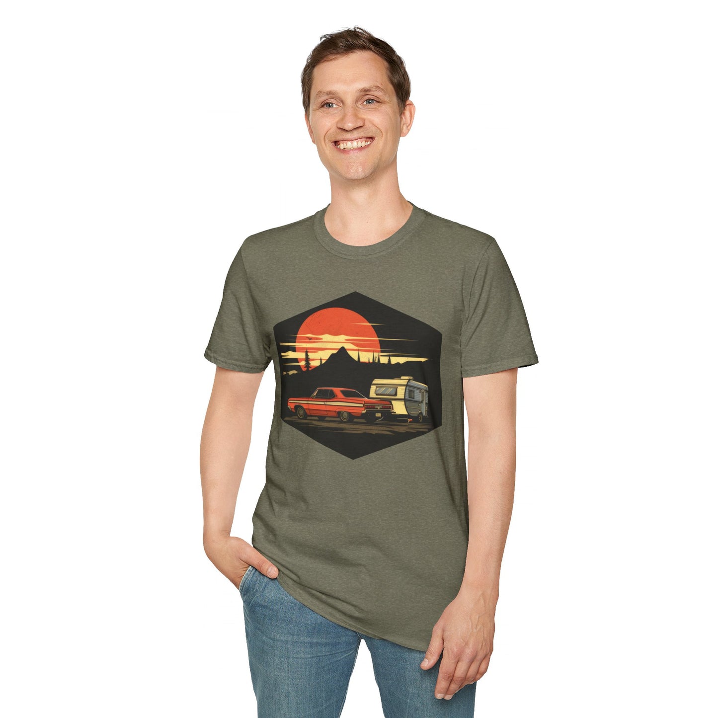 Camping! - Unisex Softstyle T-Shirt