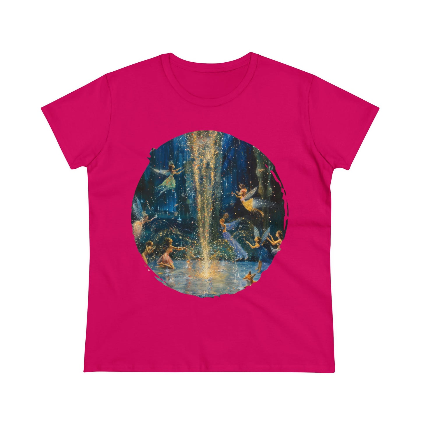 Fairy Celebration - Fantasy - Women's Midweight Cotton Tee