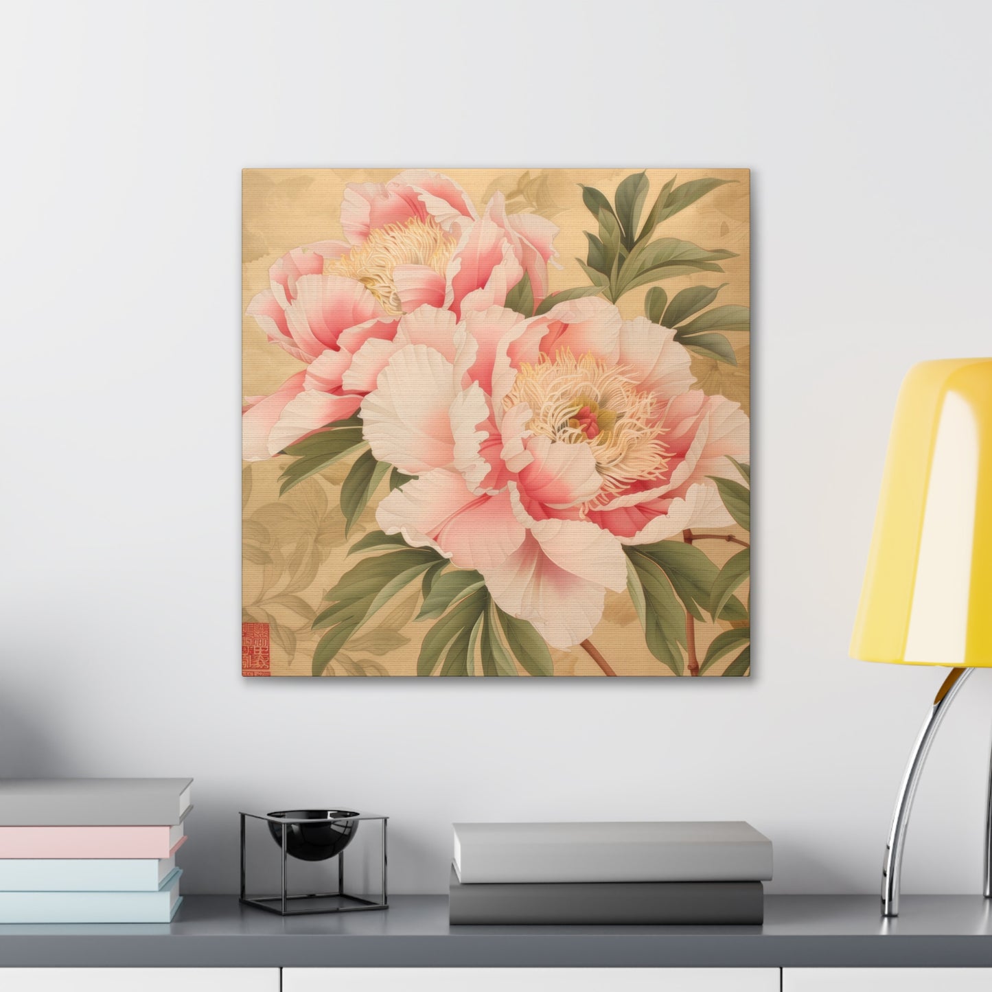 Peony - Canvas Stretched, 0.75"