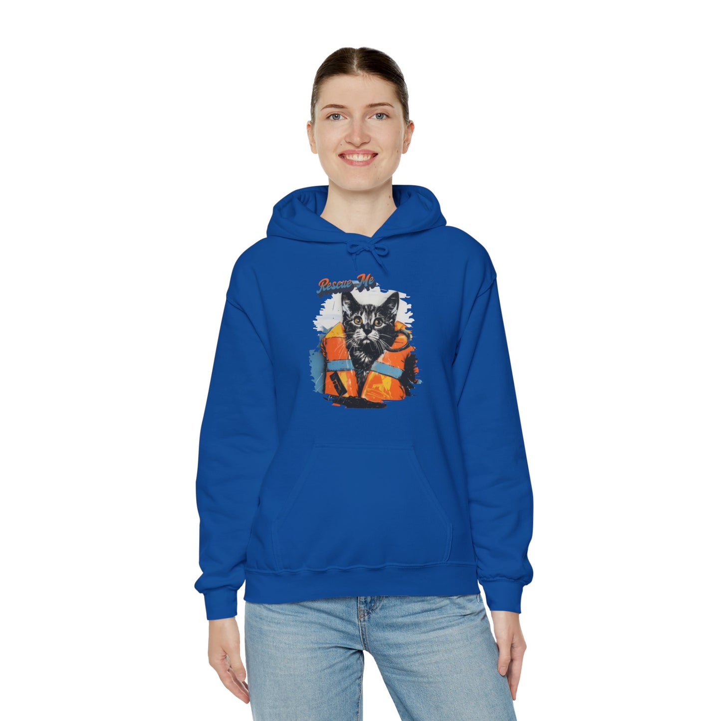 Rescue Cat - Unisex Heavy Blend™ Hooded Sweatshirt