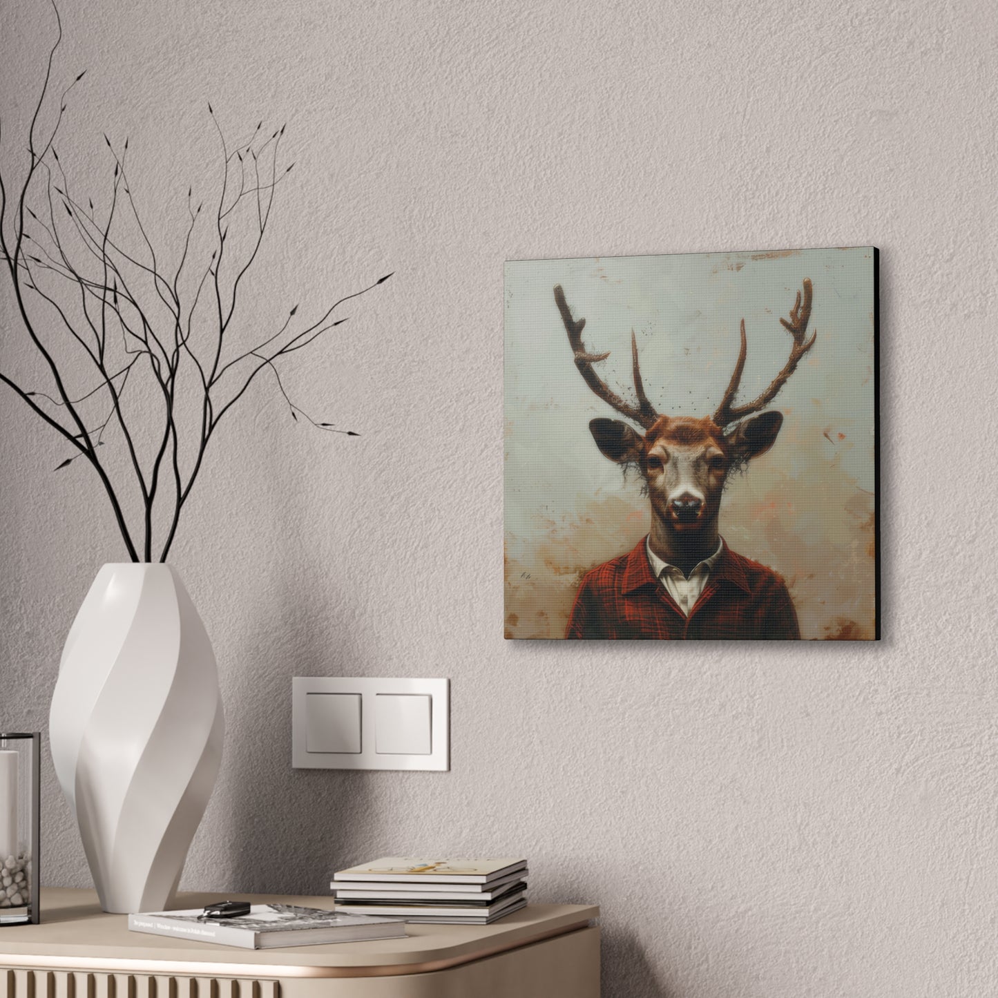 Dapper Deer - Canvas Stretched, 0.75"