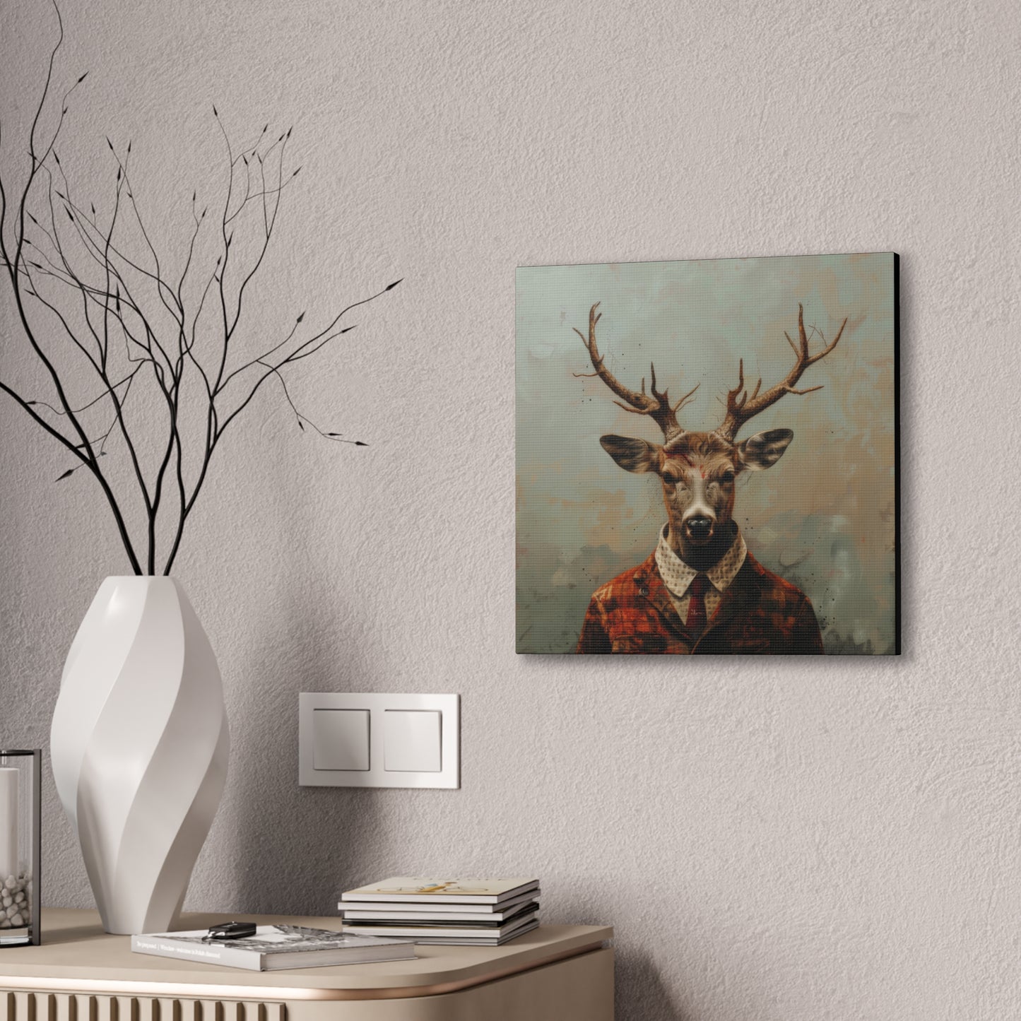 Dapper Deer - Canvas Stretched, 0.75"