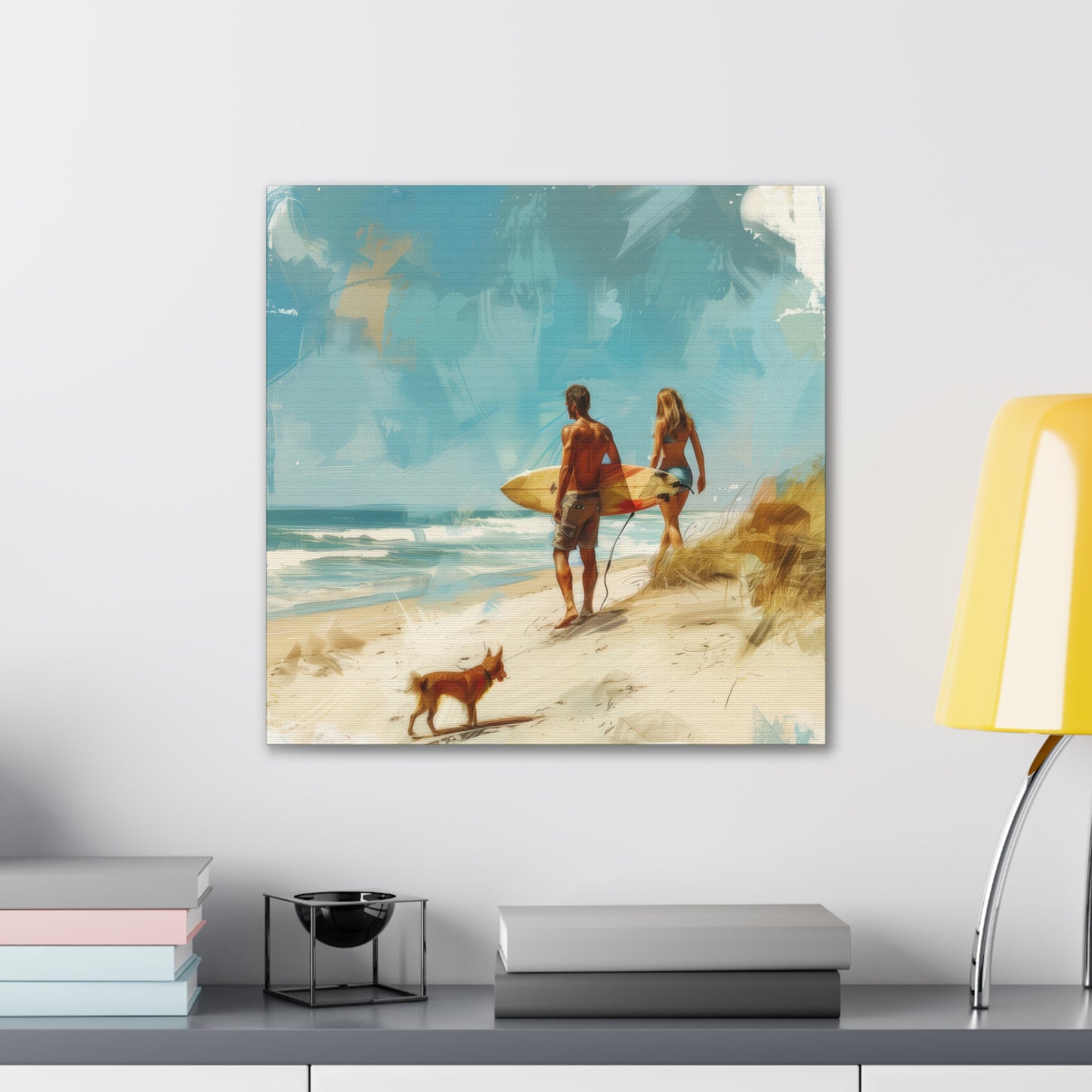 Beach and Surf  - Canvas Stretched, 0.75"