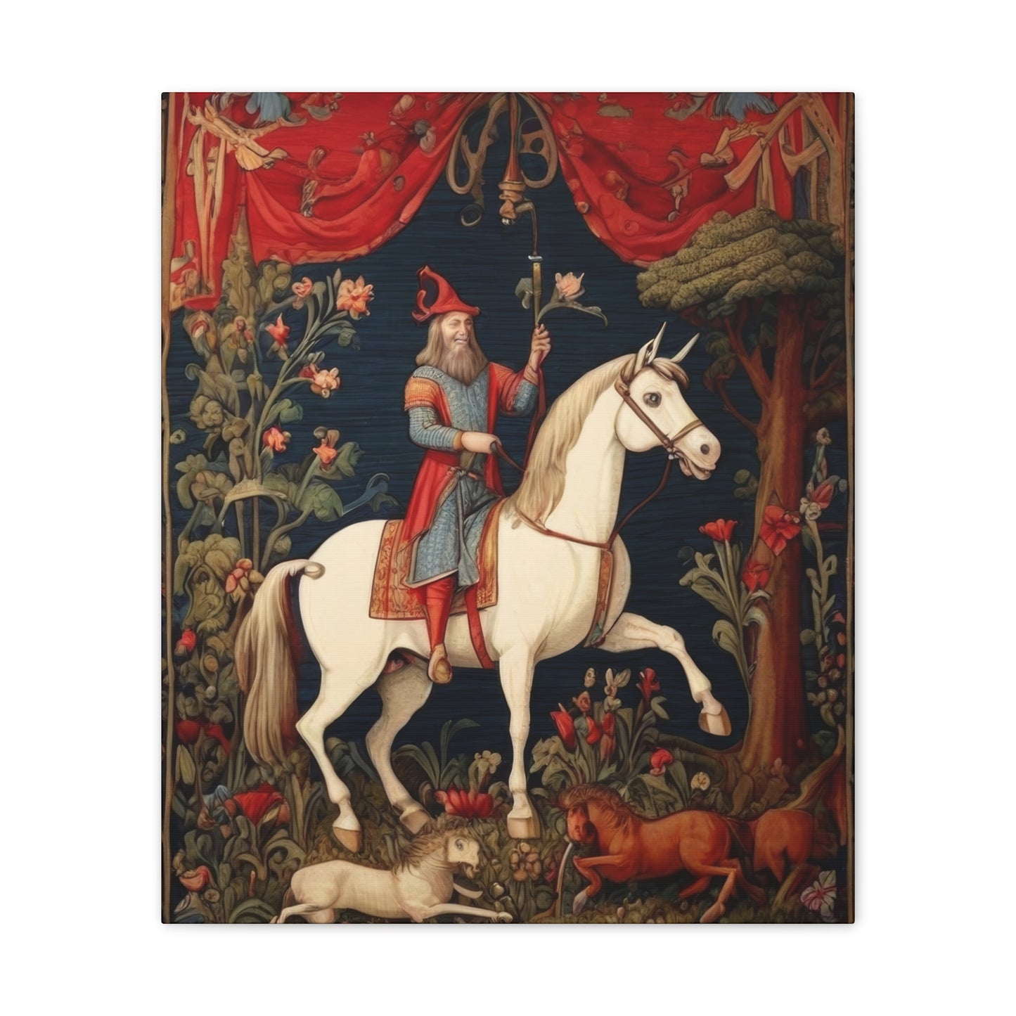 Medieval Tapestry - Canvas Stretched, 0.75"