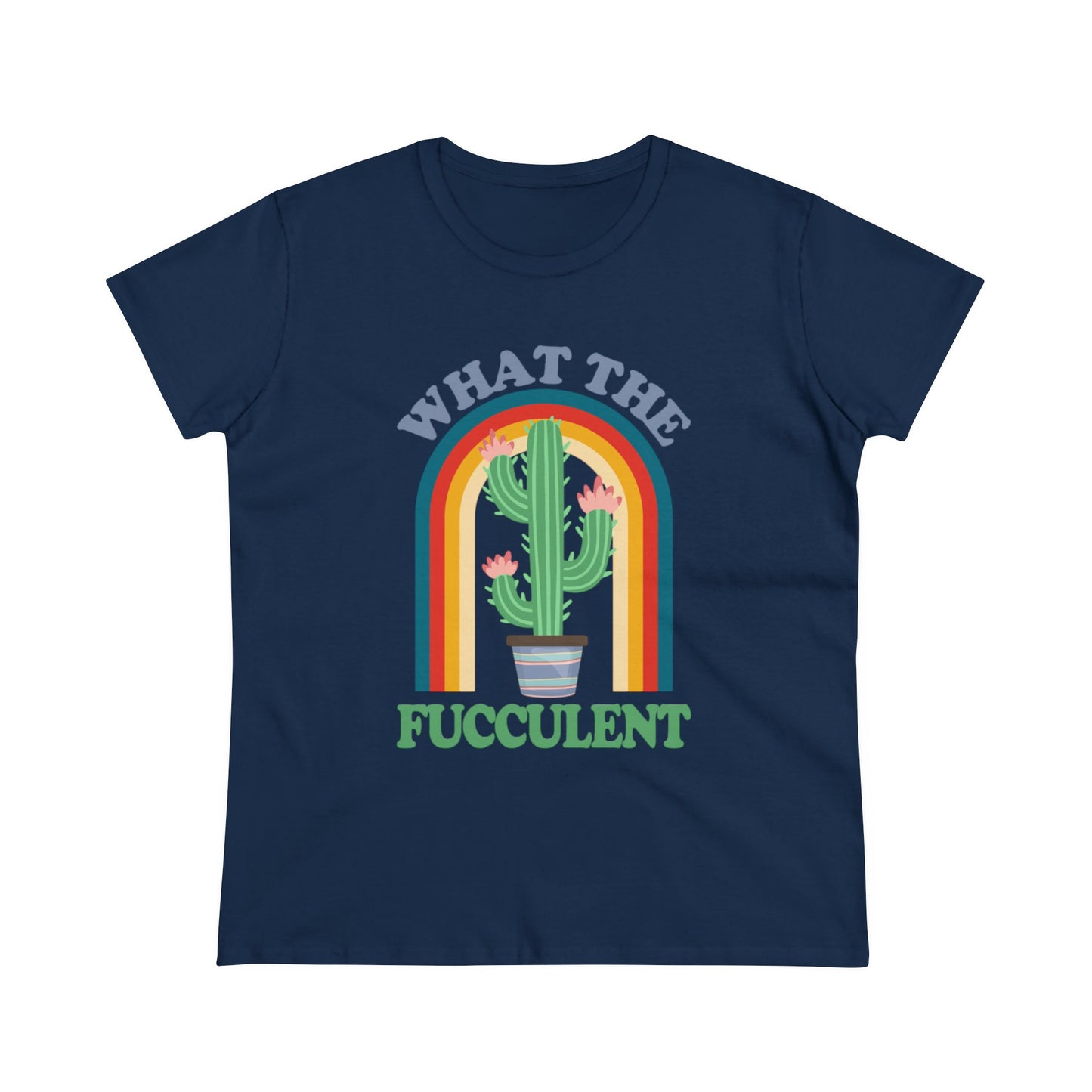 What the Fucculent - Gardening - Women's Midweight Cotton Tee