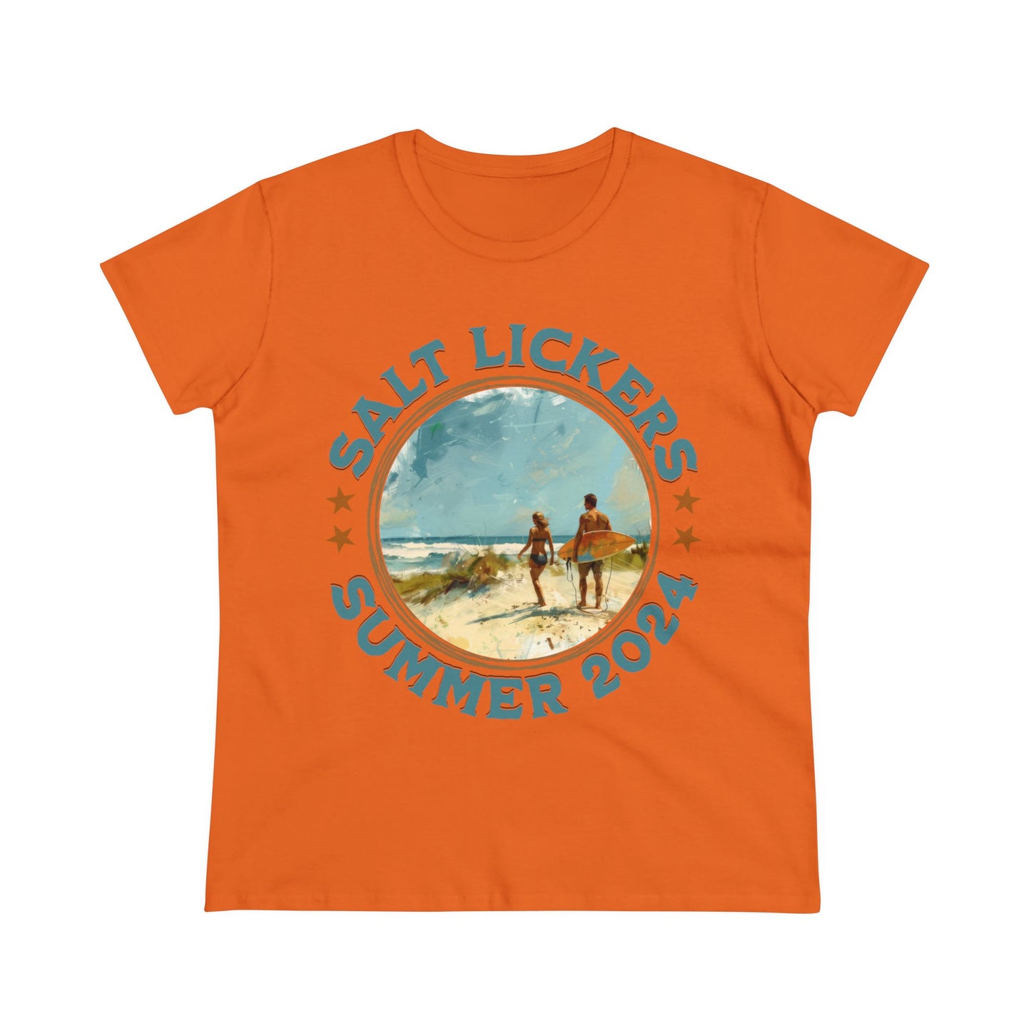 Surfing - Women's Midweight Cotton Tee