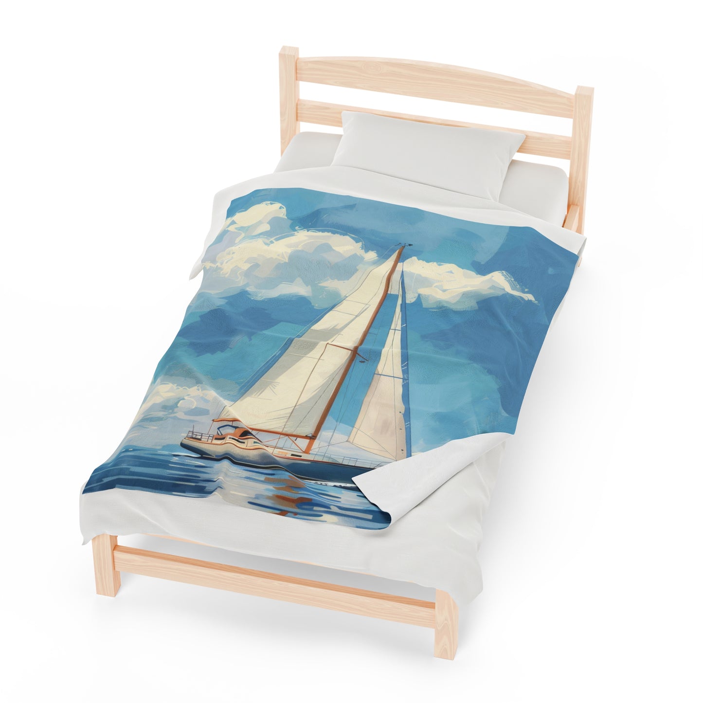 Sailing - Velveteen Plush Blanket