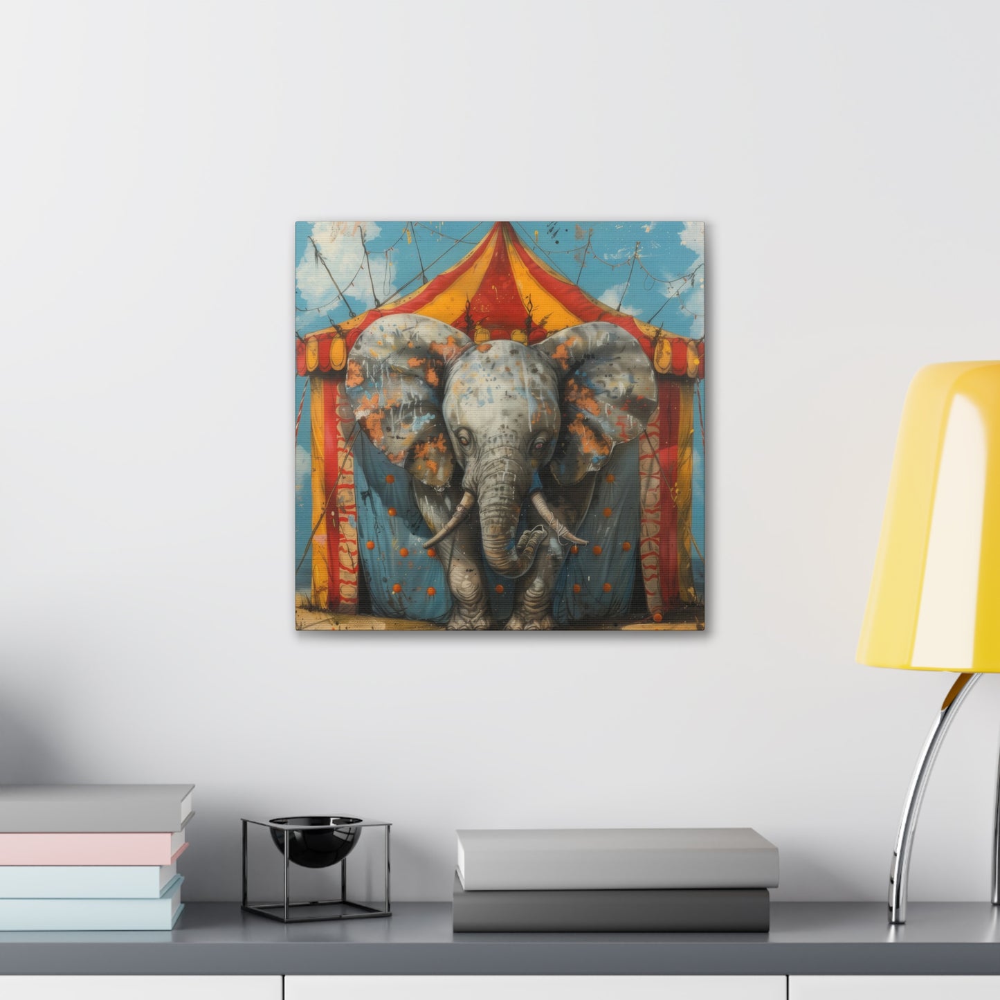 Circus Elephant - Canvas Stretched, 0.75"