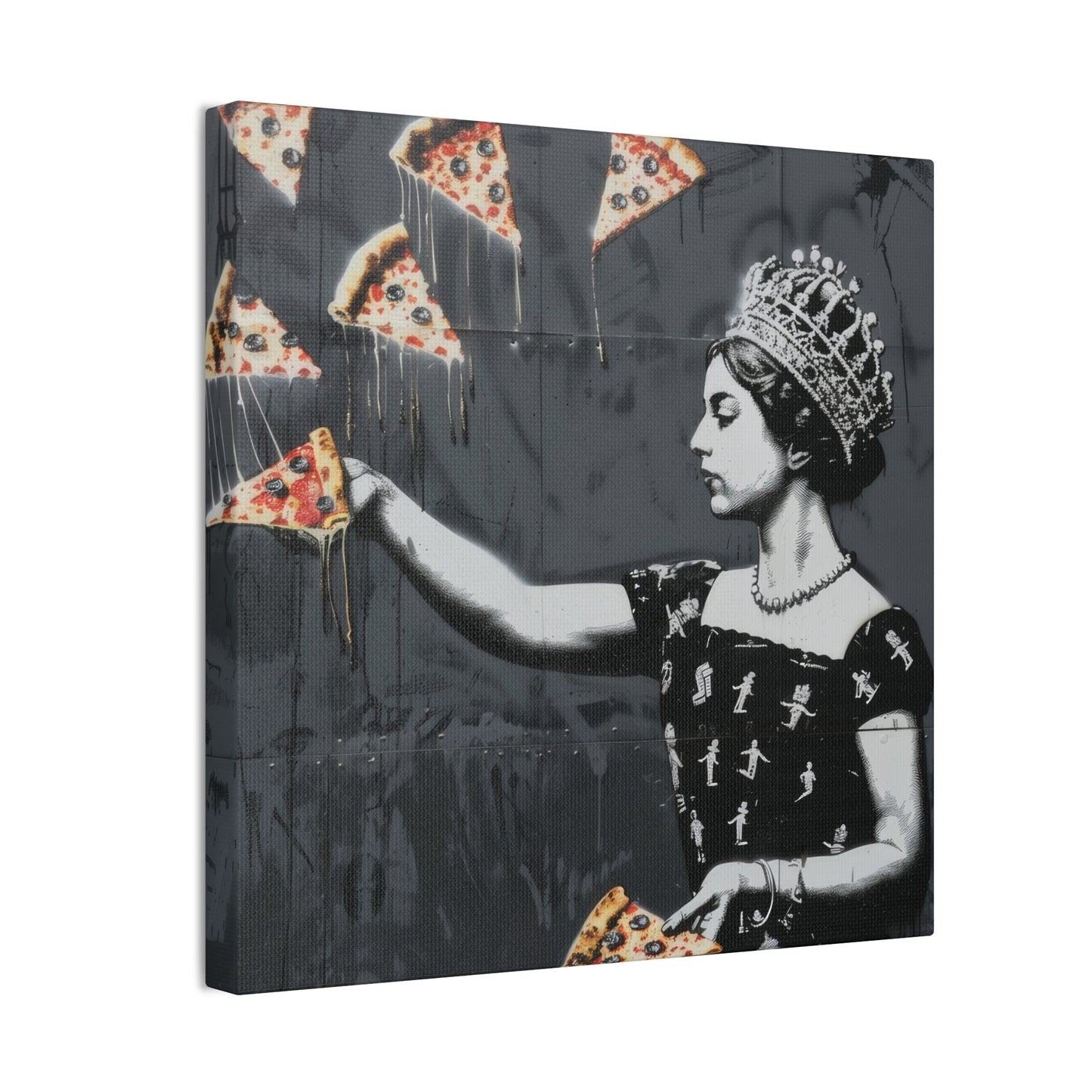 Pizza Queen - Canvas Stretched, 0.75"