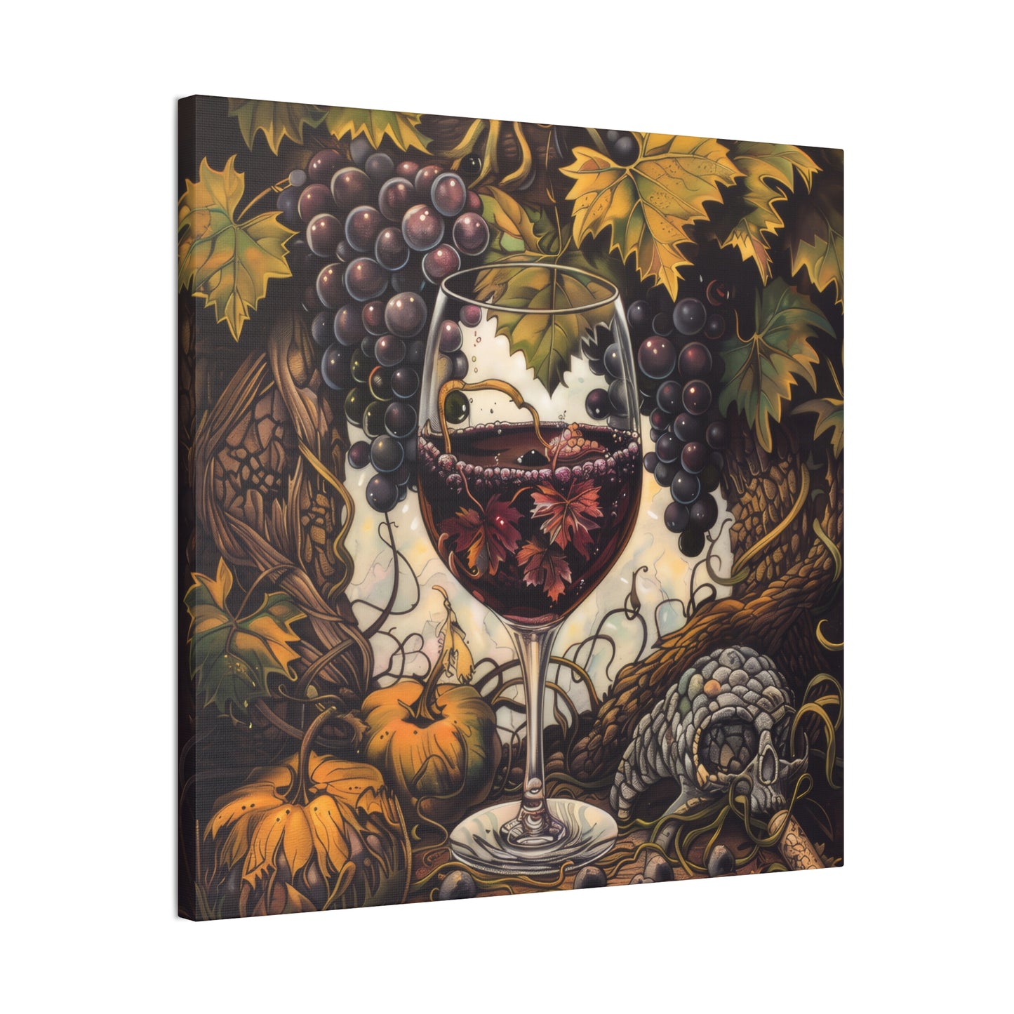 Wine - Canvas Stretched, 0.75"