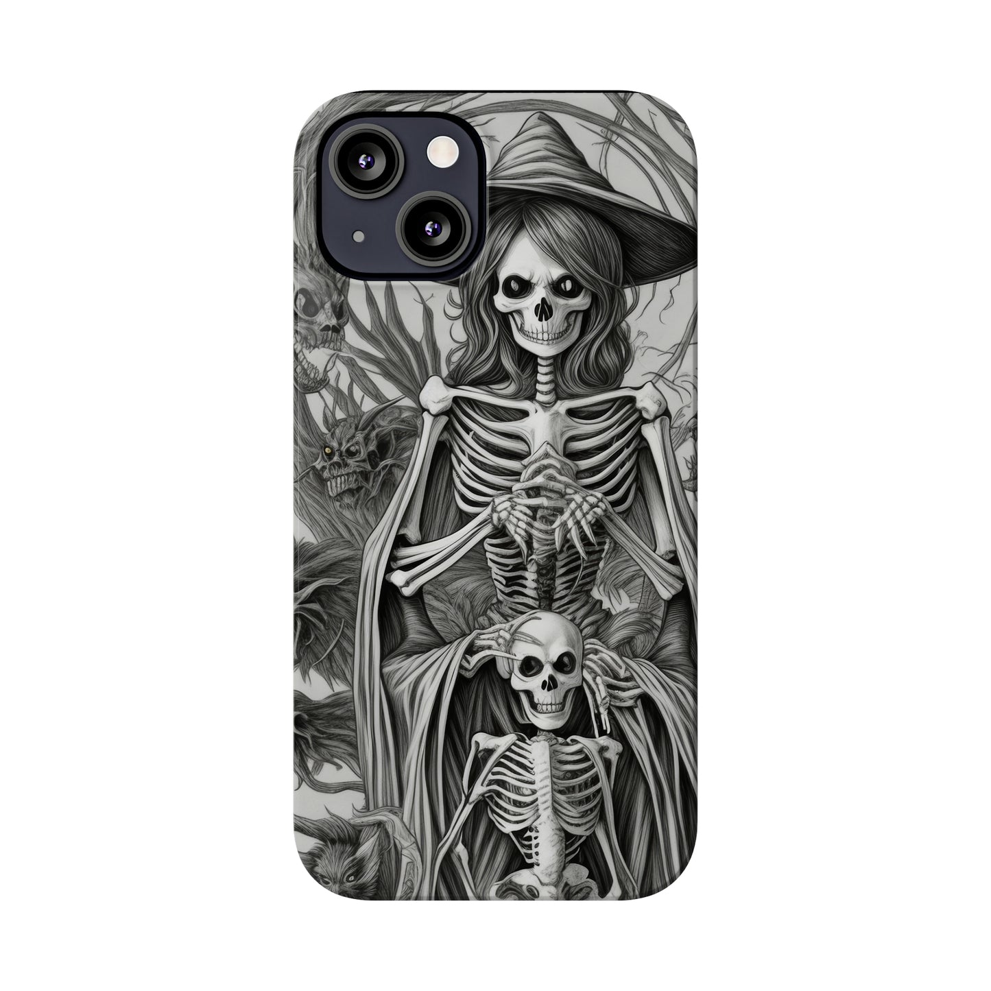 Skeleton Witch - Phone Case