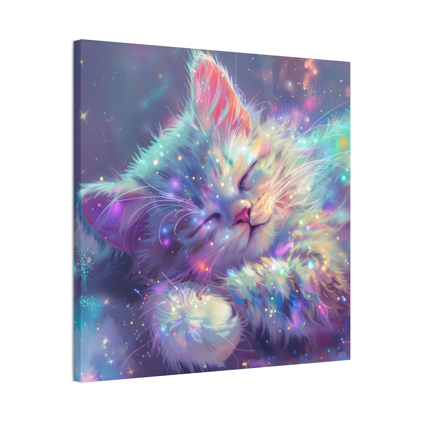 Sparkly Kitties - Canvas Stretched, 0.75"