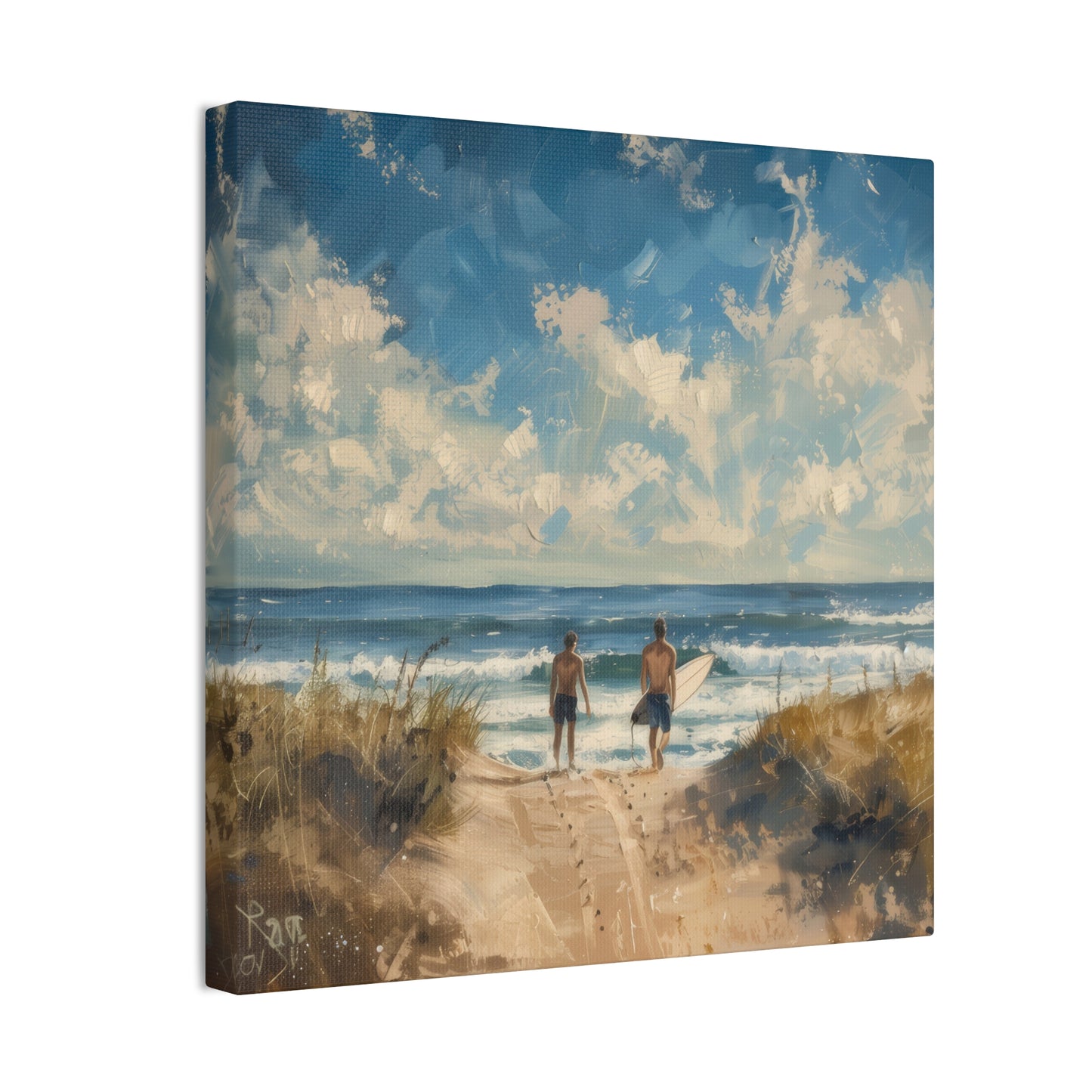 Surf Morning - Canvas Stretched, 0.75"