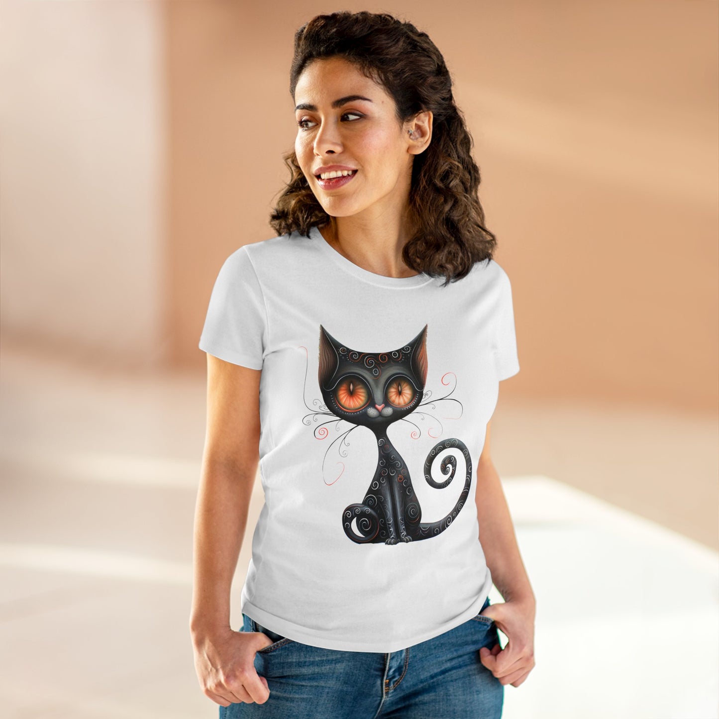 Pretty Kitty - Women's Midweight Cotton Tee