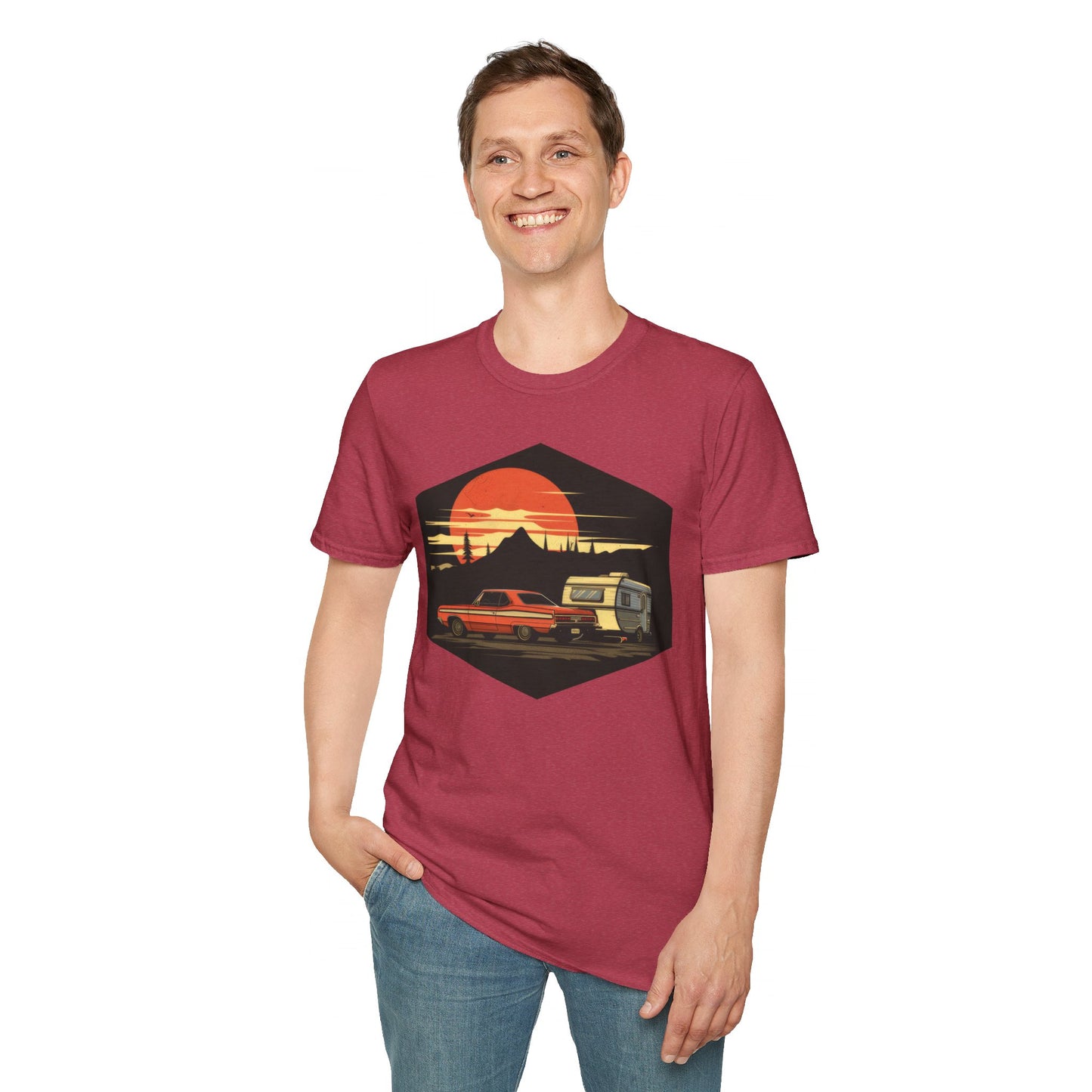 Camping! - Unisex Softstyle T-Shirt