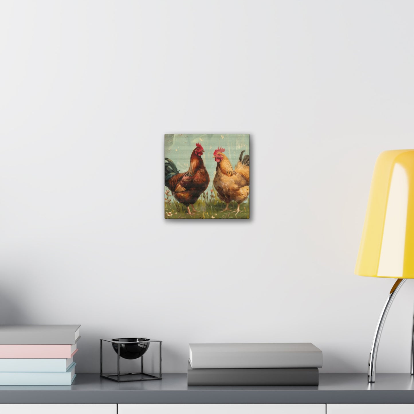 Chickens - Canvas Stretched, 0.75" - Canvas Stretched, 0.75"