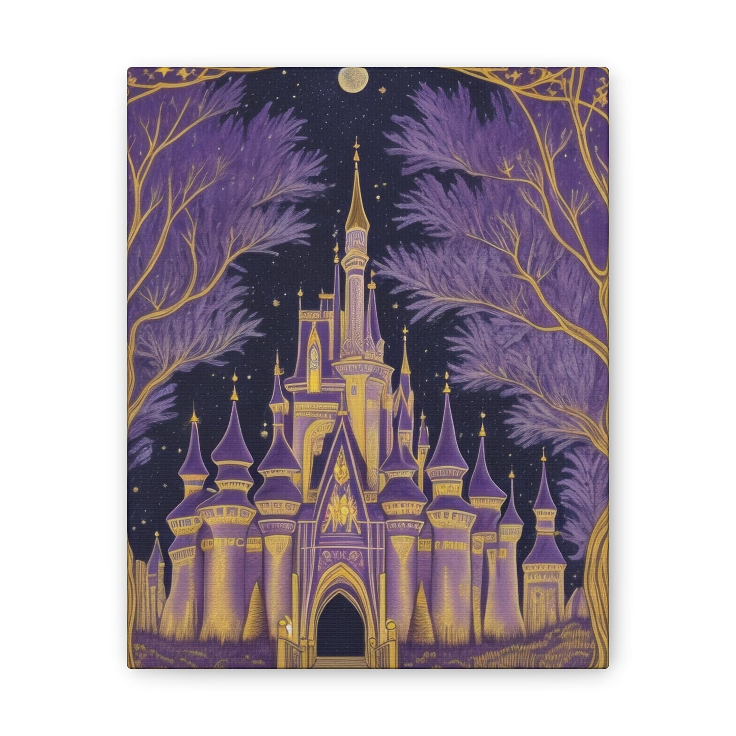 Purple Castle - Canvas Stretched, 0.75"