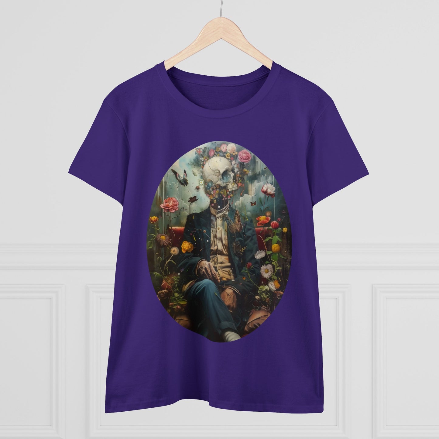 Flowers on My Mind - Women's Midweight Cotton Tee