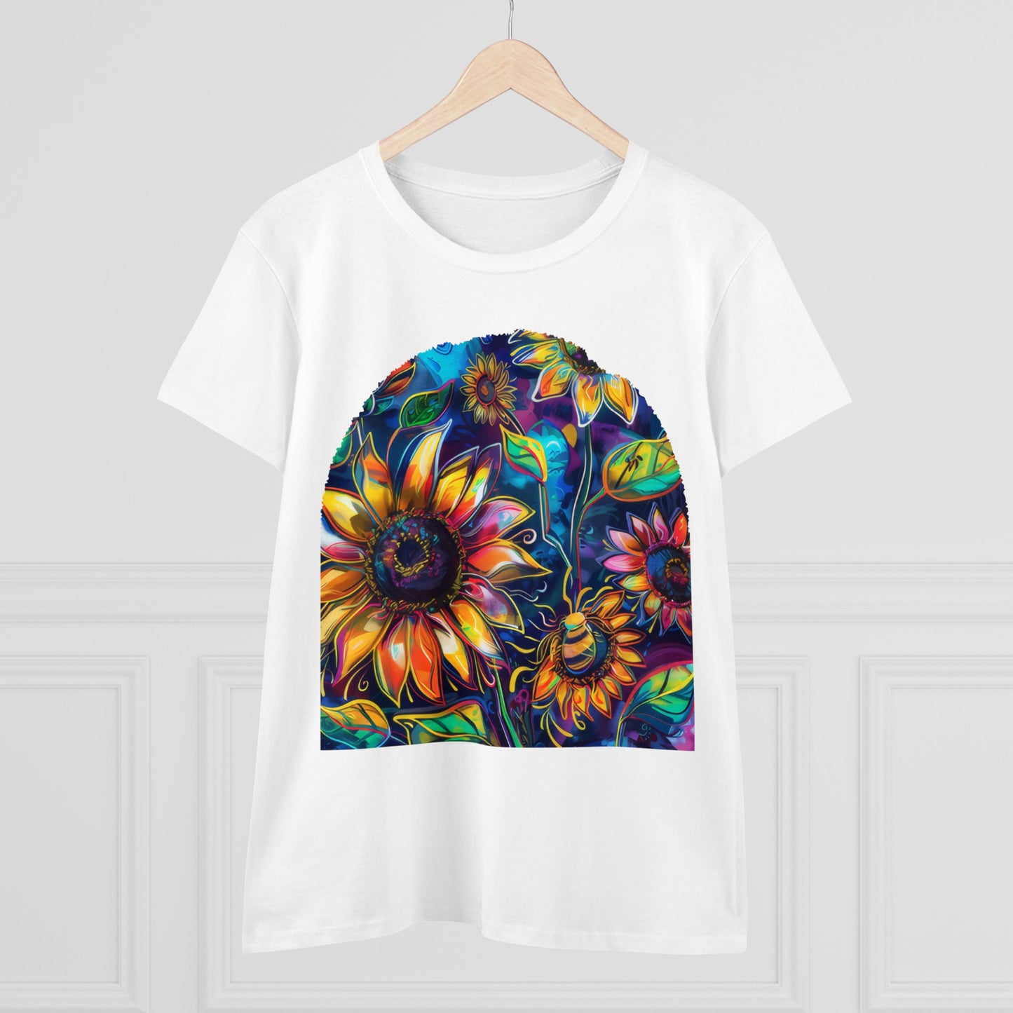 Sunflowers - Women's Midweight Cotton Tee