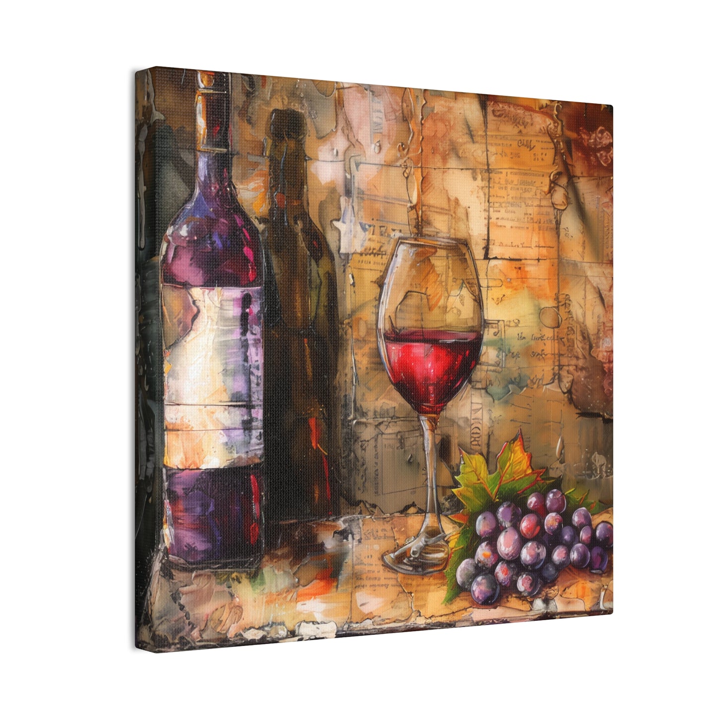 Wine - Canvas Stretched, 0.75"