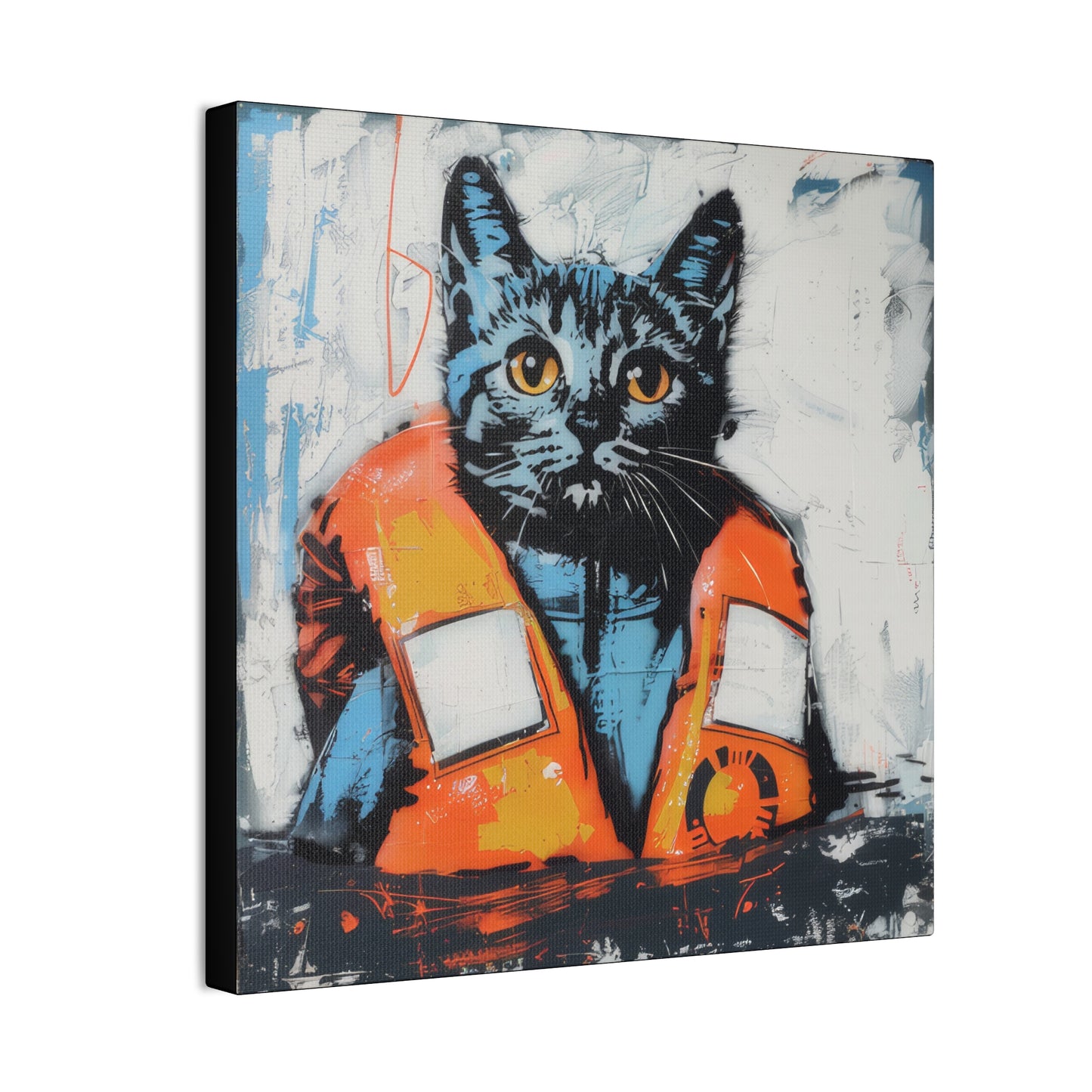 Rescue Cat - Canvas Stretched, 0.75"