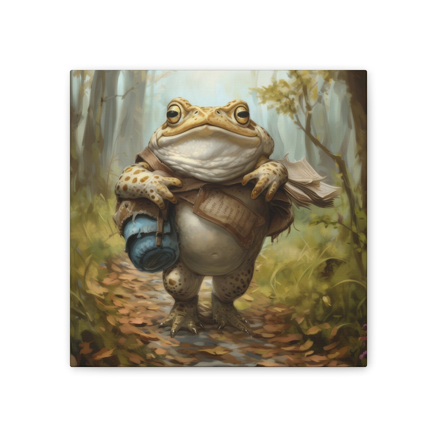 Traveling Toad - Canvas Stretched, 0.75"