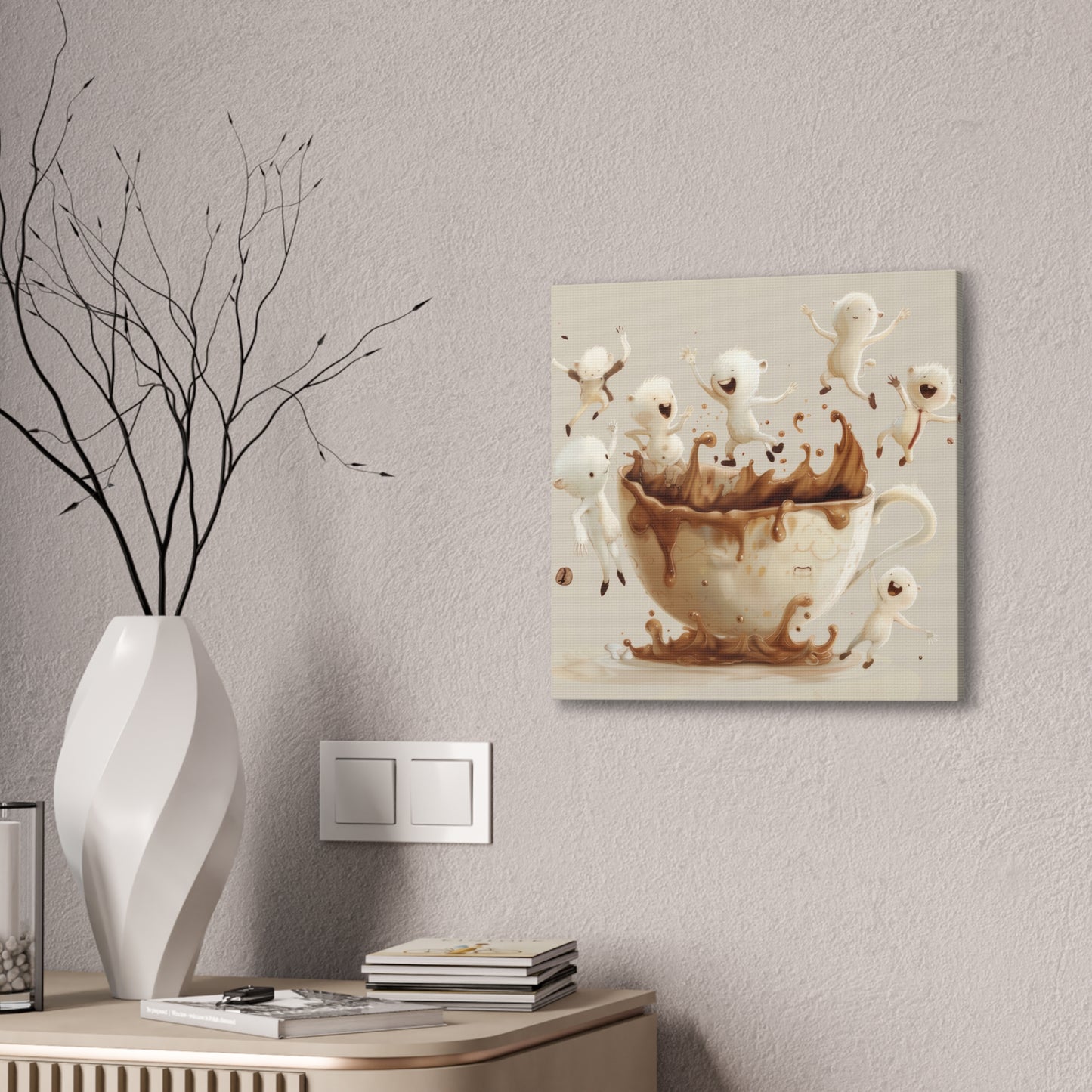 Coffee Monsters - Canvas Stretched, 0.75"