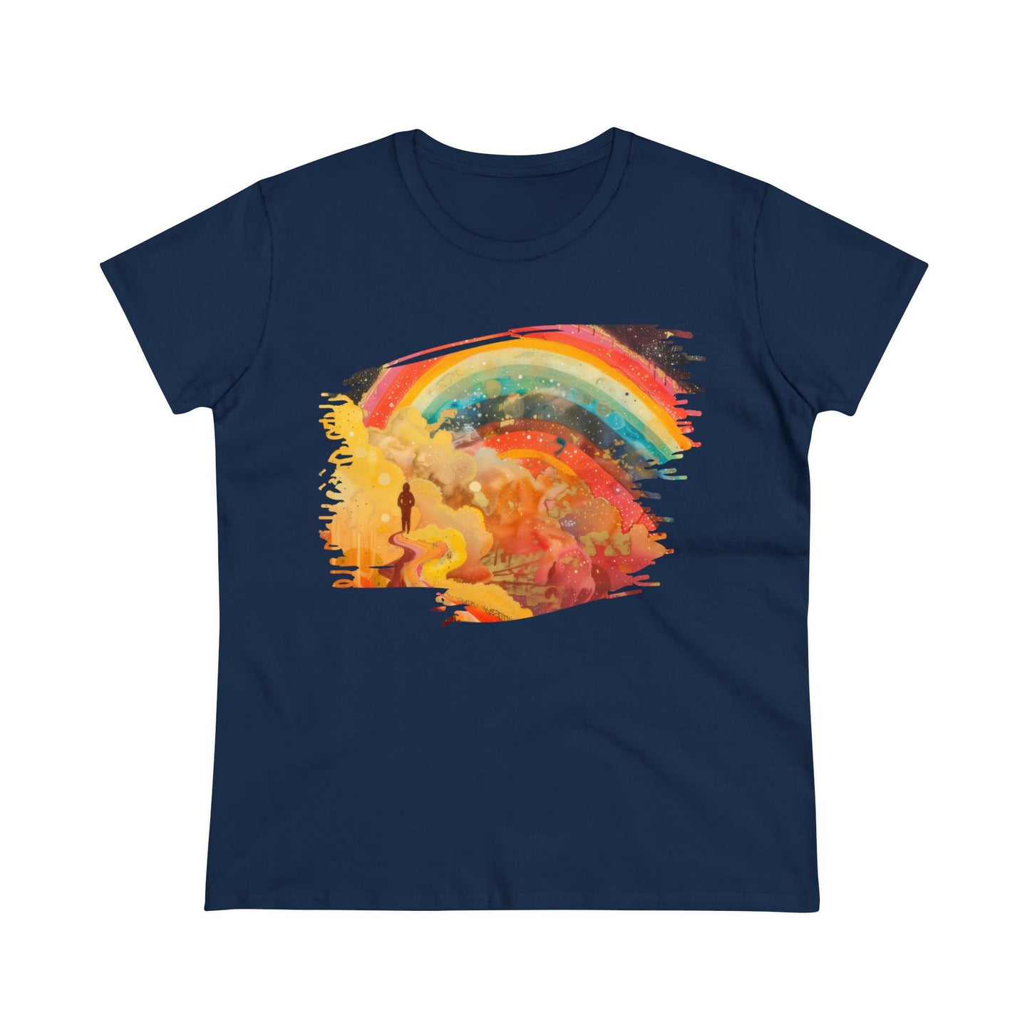 Chasing Rainbows - Women's Midweight Cotton Tee