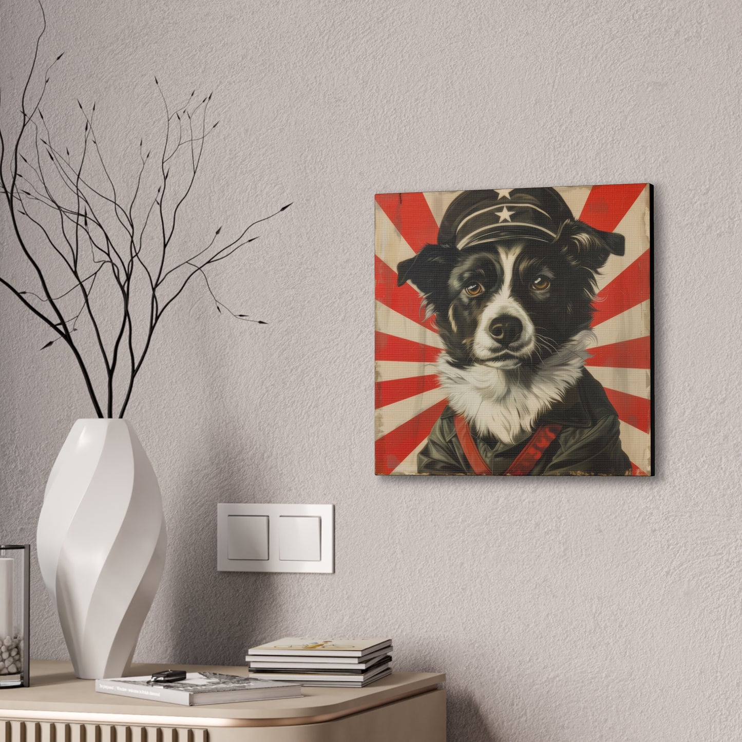 Comrade Canine - Canvas Stretched, 0.75"