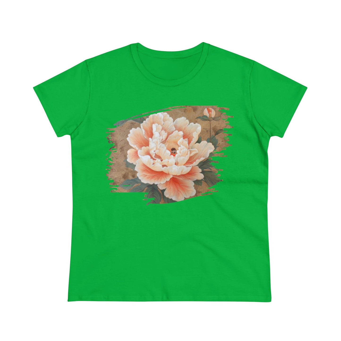 Peony - Flower - Women's Midweight Cotton Tee