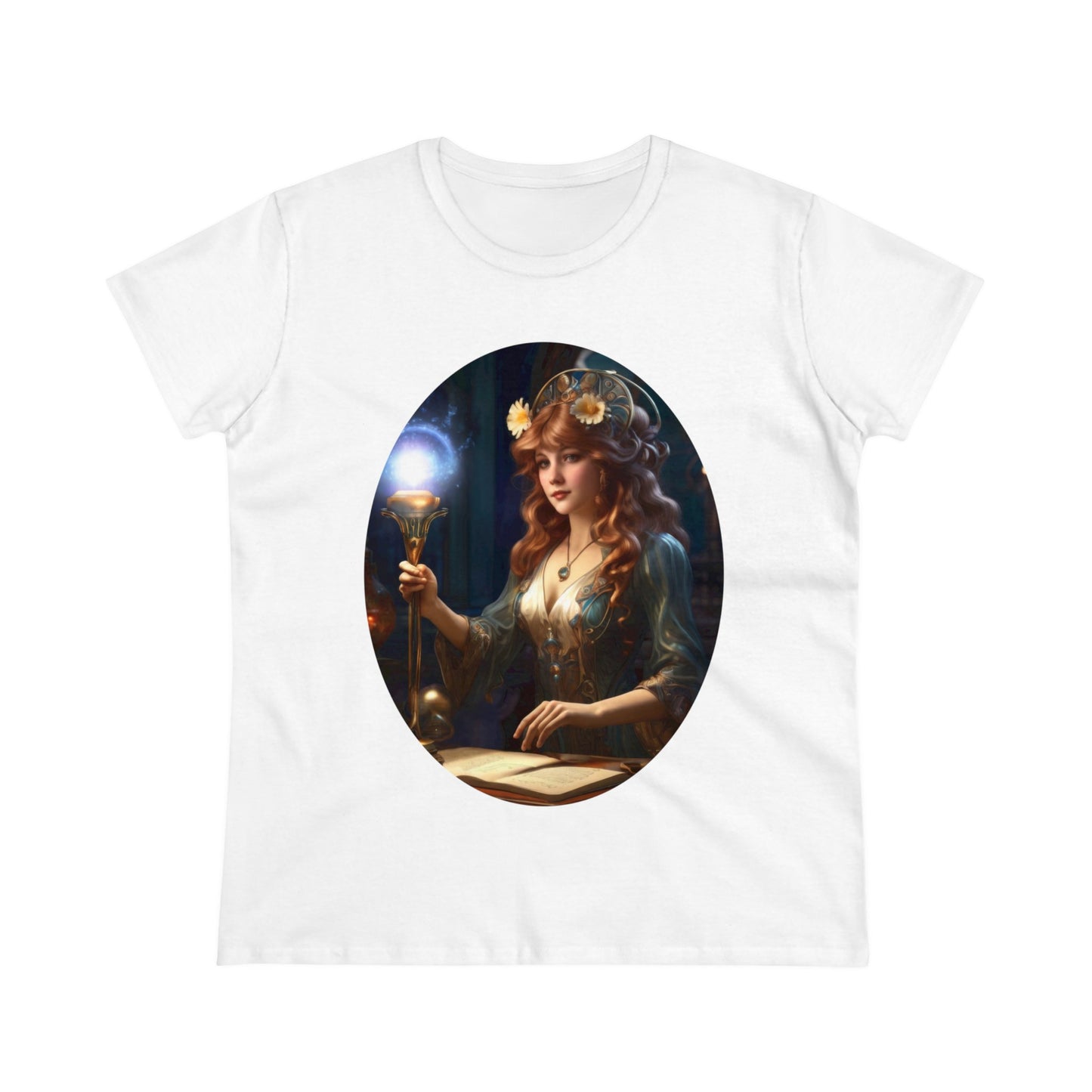 The Sorceress - Fantasy - Women's Midweight Cotton Tee