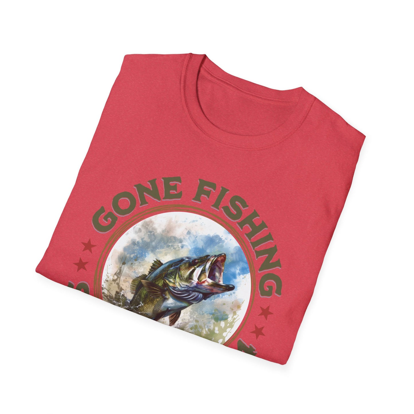 Gone Fishing - Unisex Softstyle T-Shirt