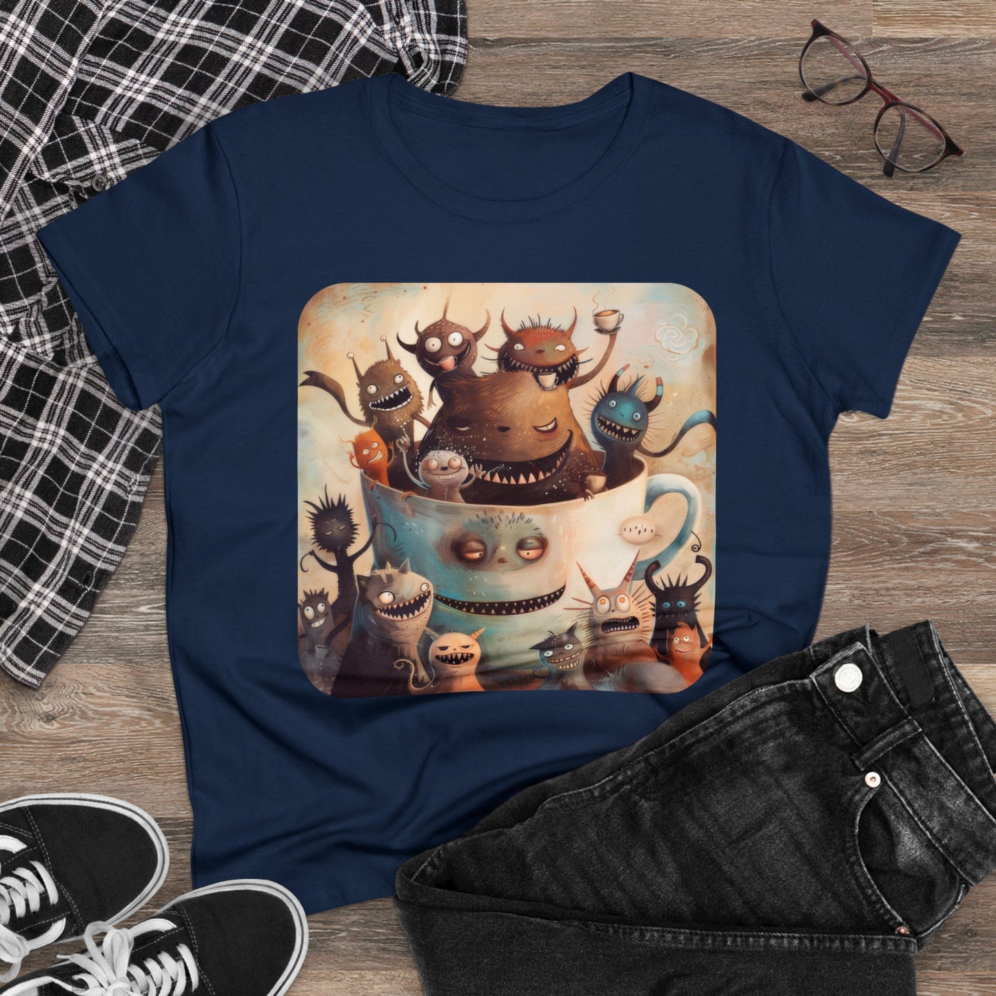 Coffee Critters - Women's Midweight Cotton Tee