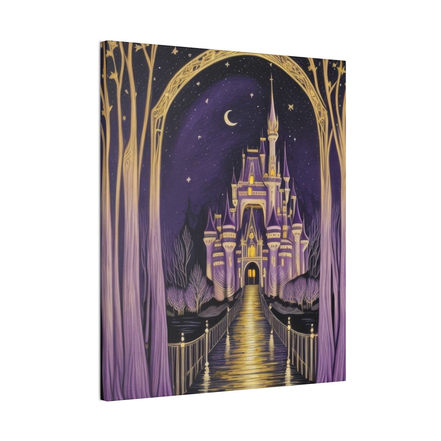 Purple Castle - Canvas Stretched, 0.75"