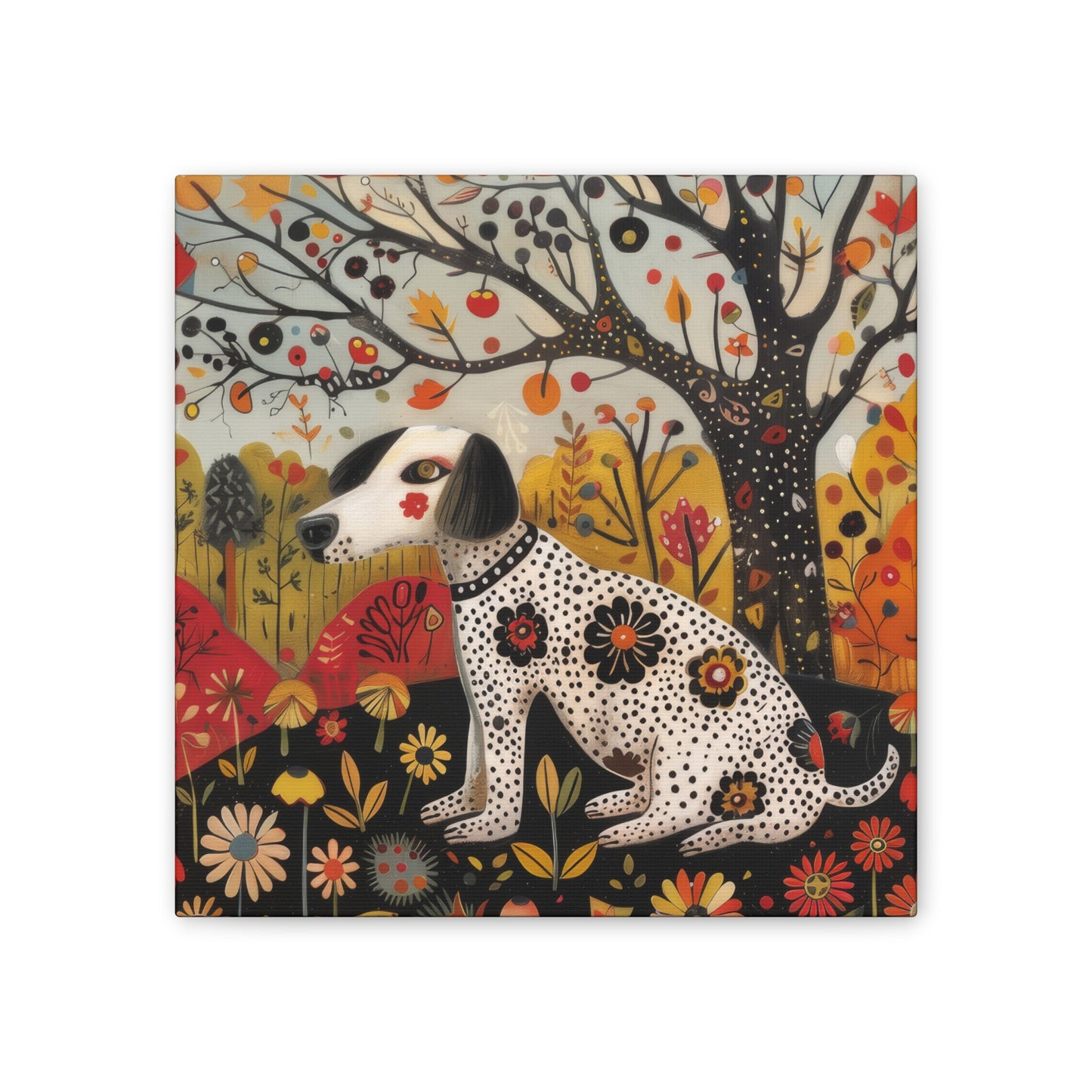 Autumn Dog - Canvas Stretched, 0.75"