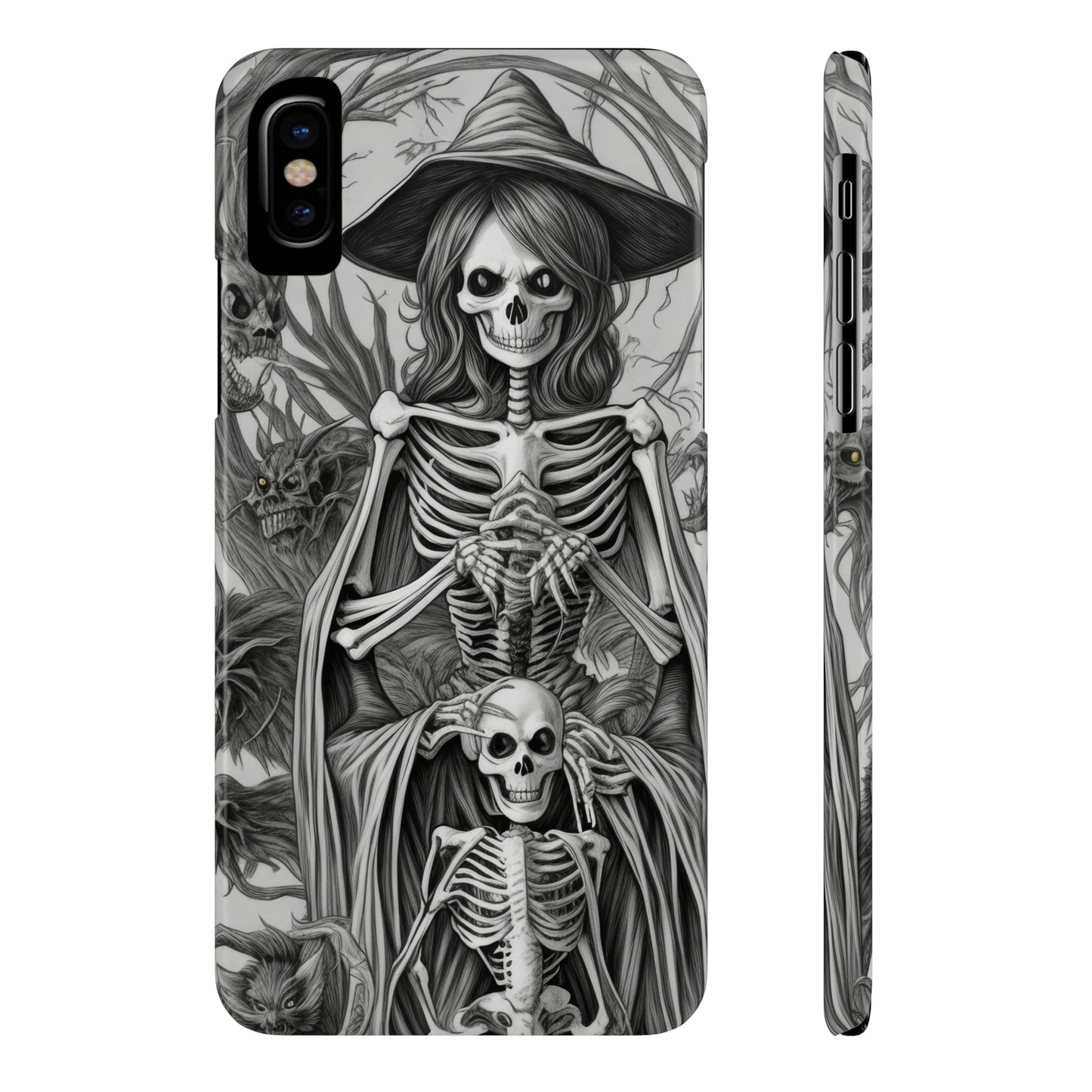 Skeleton Witch - Phone Case