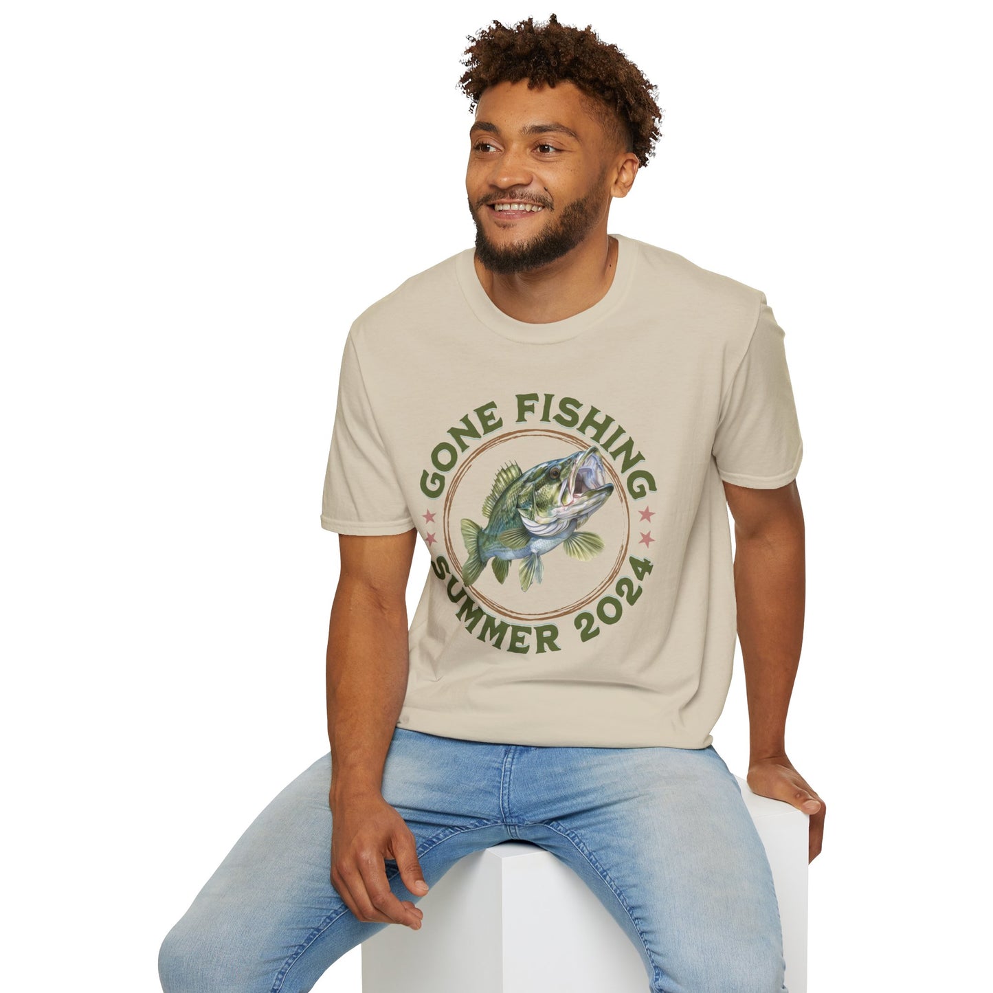 Gone Fishing - Unisex Softstyle T-Shirt