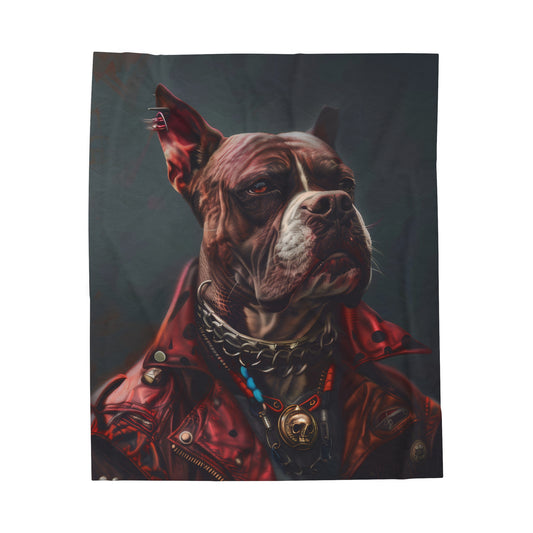 Mad Max Dog - Velveteen Plush Blanket