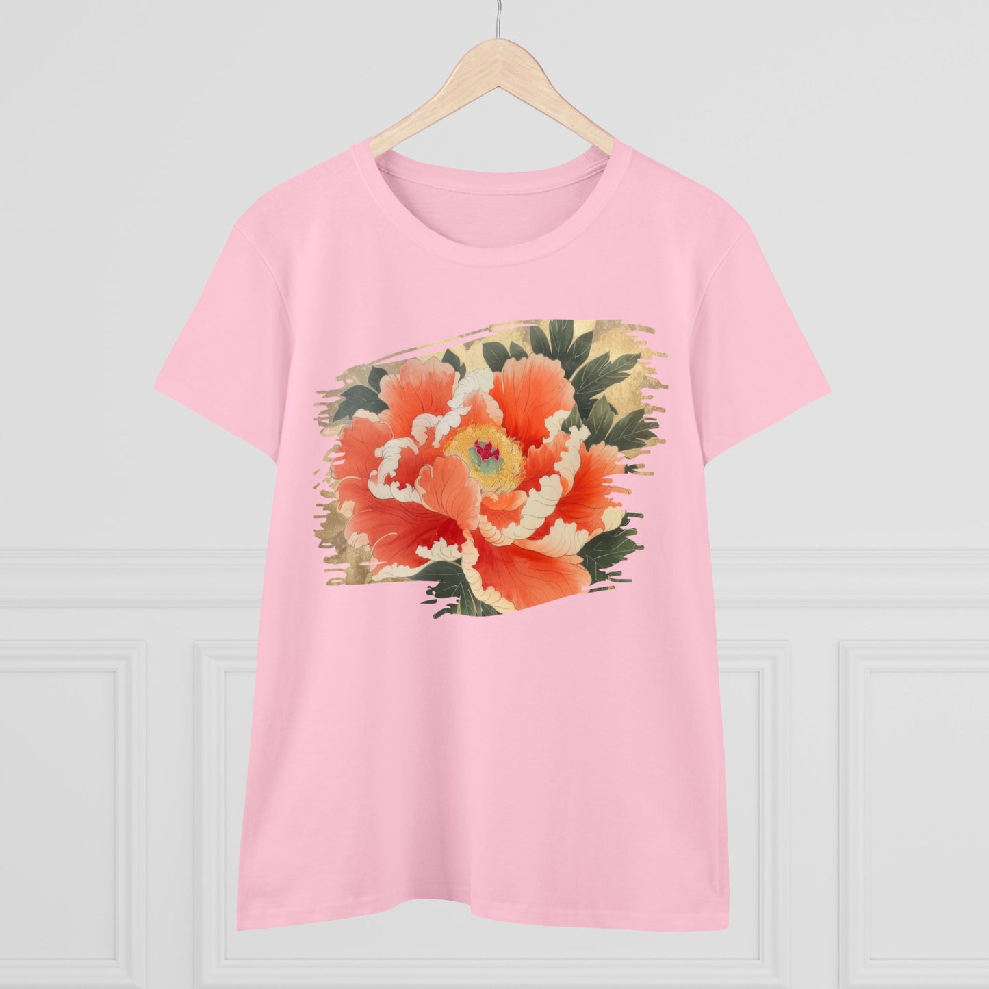 Peony - Flower - Women's Midweight Cotton Tee