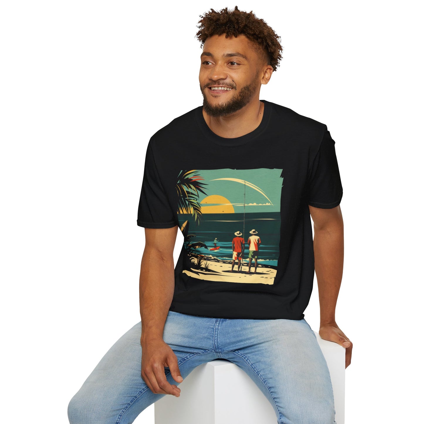 Surf Casting - Unisex Softstyle T-Shirt