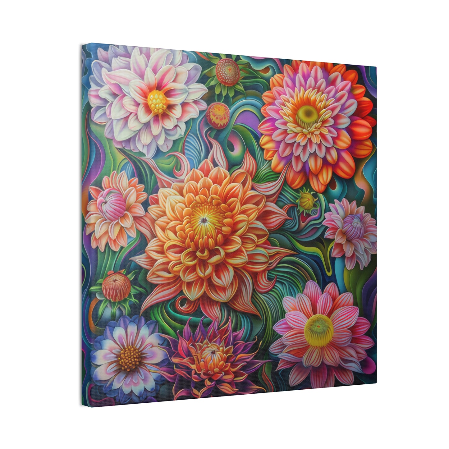 Flowers - Canvas Stretched, 0.75"