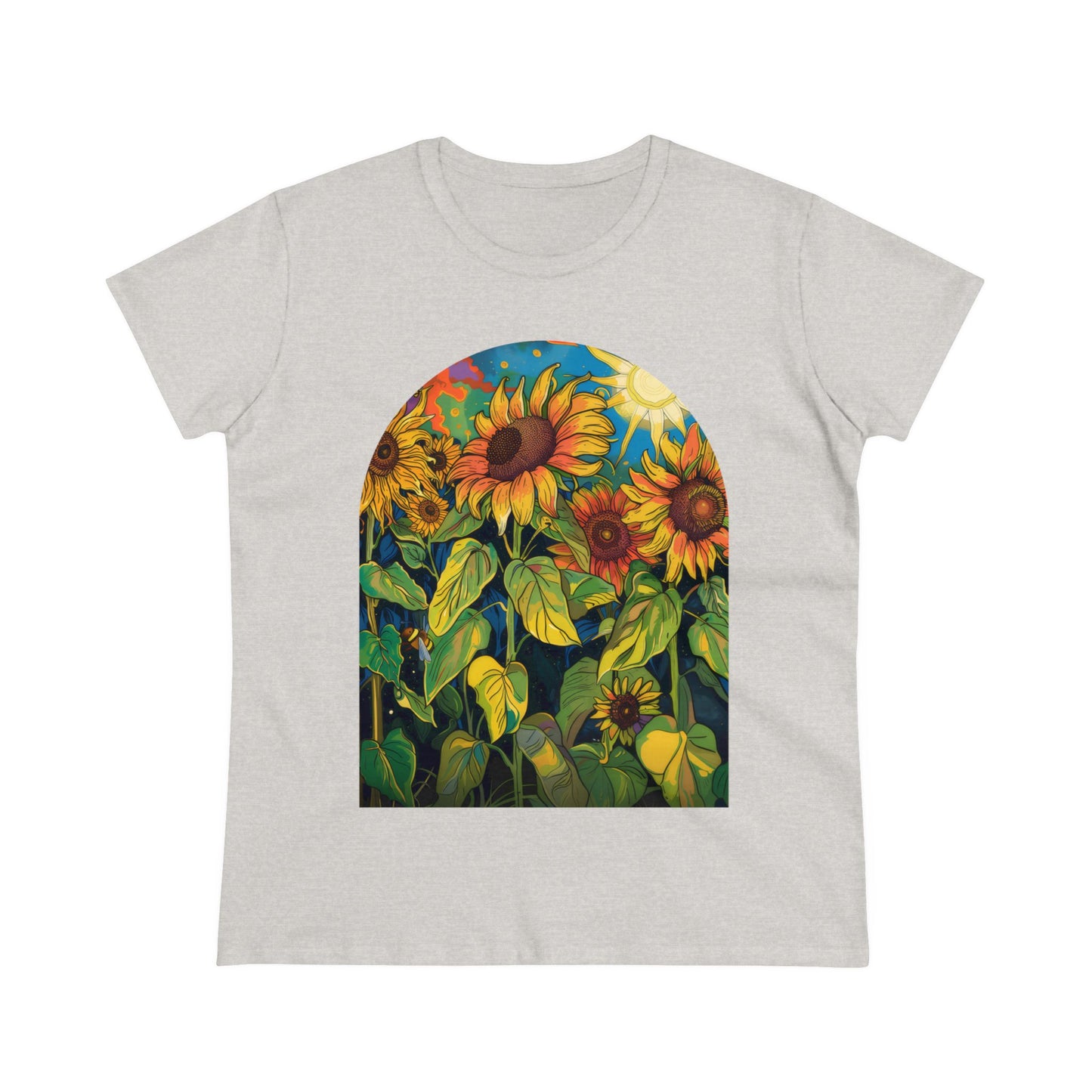 Sunflowers - Women's Midweight Cotton Tee