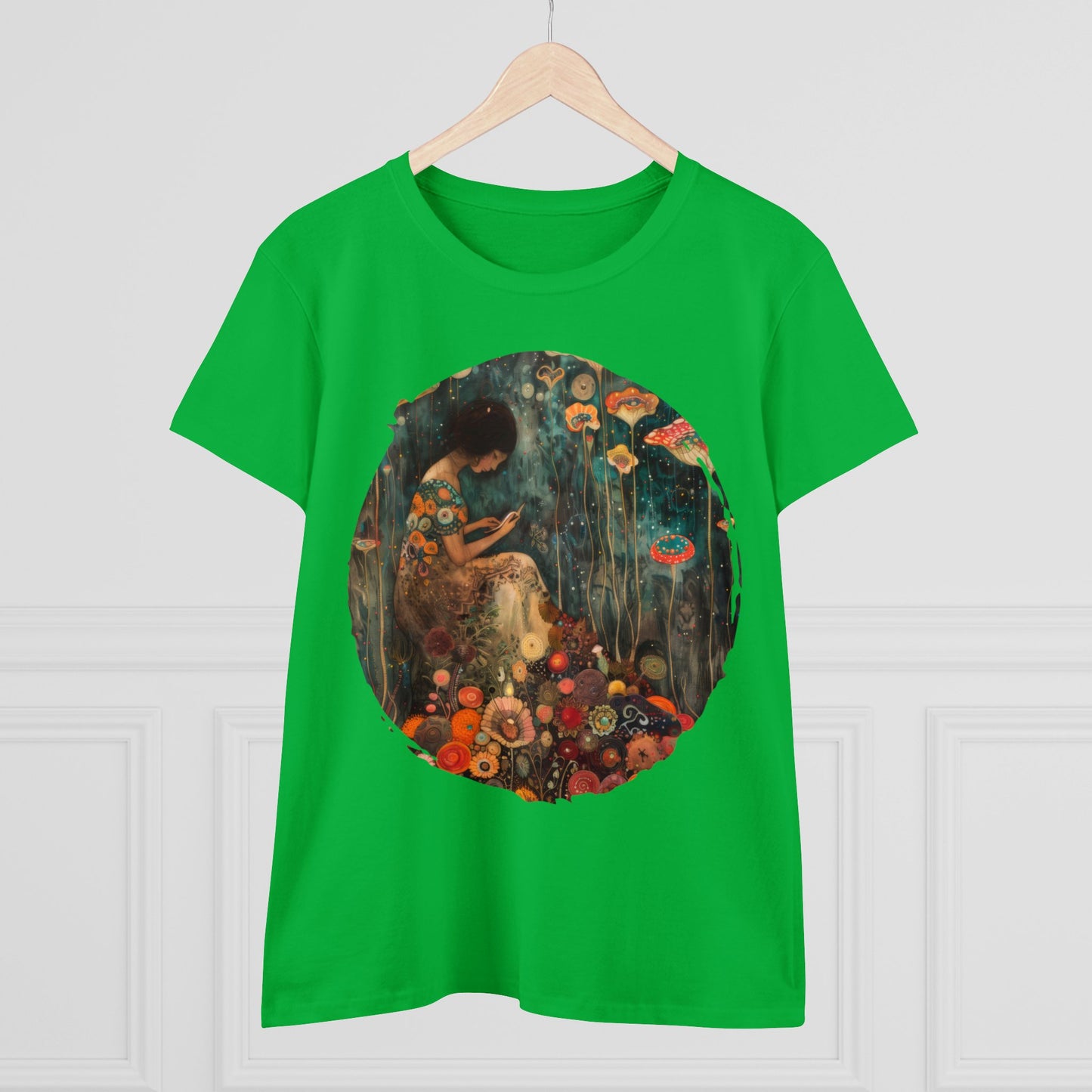 Mushroom Girl - Women's Midweight Cotton Tee