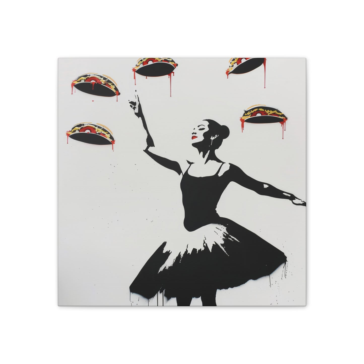 Ballerina of Tacos - Canvas Stretched, 0.75"