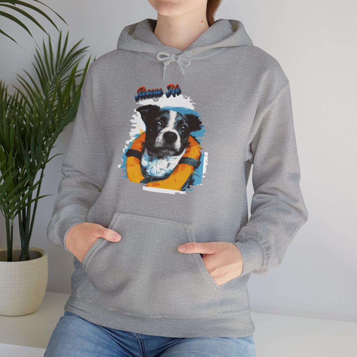 Rescue Dog - Unisex Heavy Blend™ Hooded Sweatshirt