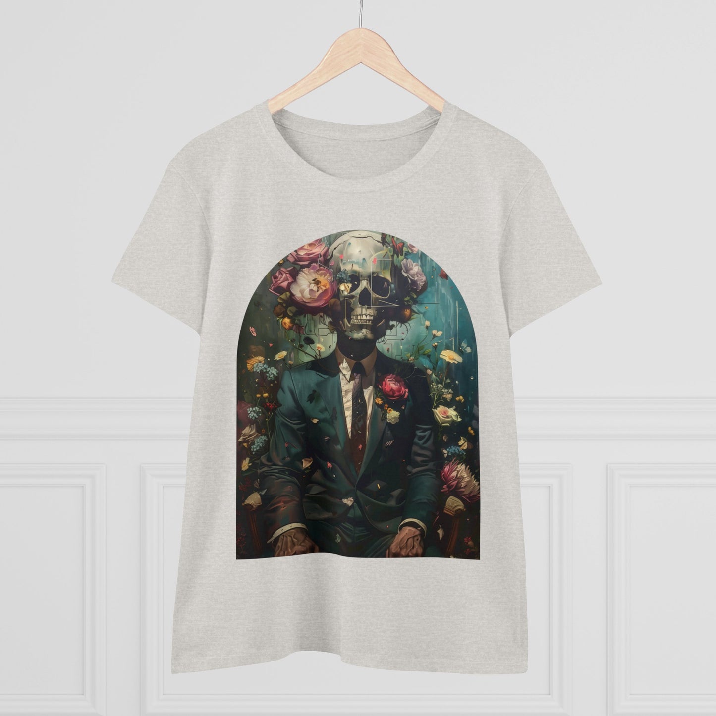 Flowers on My Mind - Women's Midweight Cotton Tee