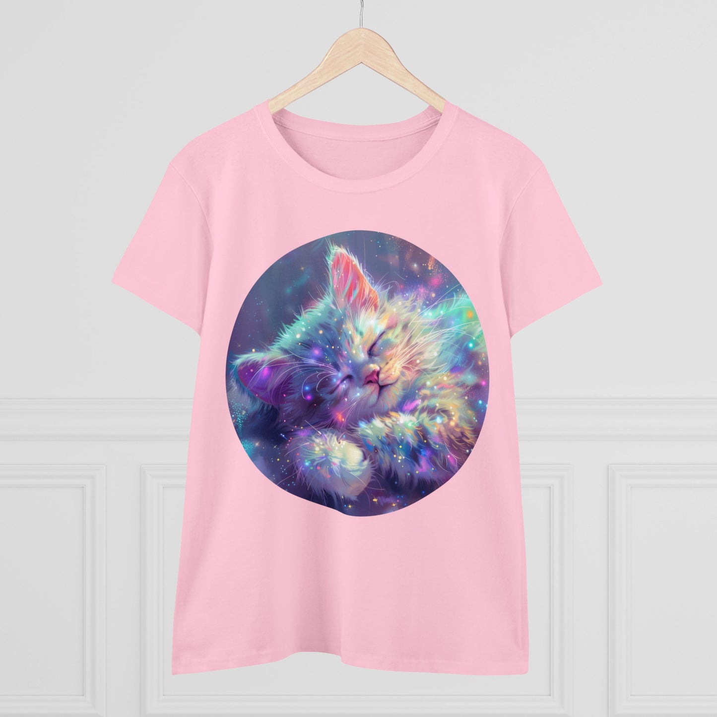 Sparkle Kitty - Women's Midweight Cotton Tee