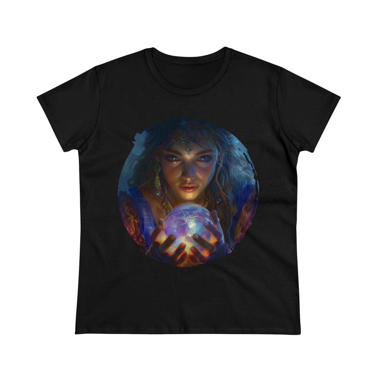 Crystal Ball - Mysticism - Women's Midweight Cotton Tee