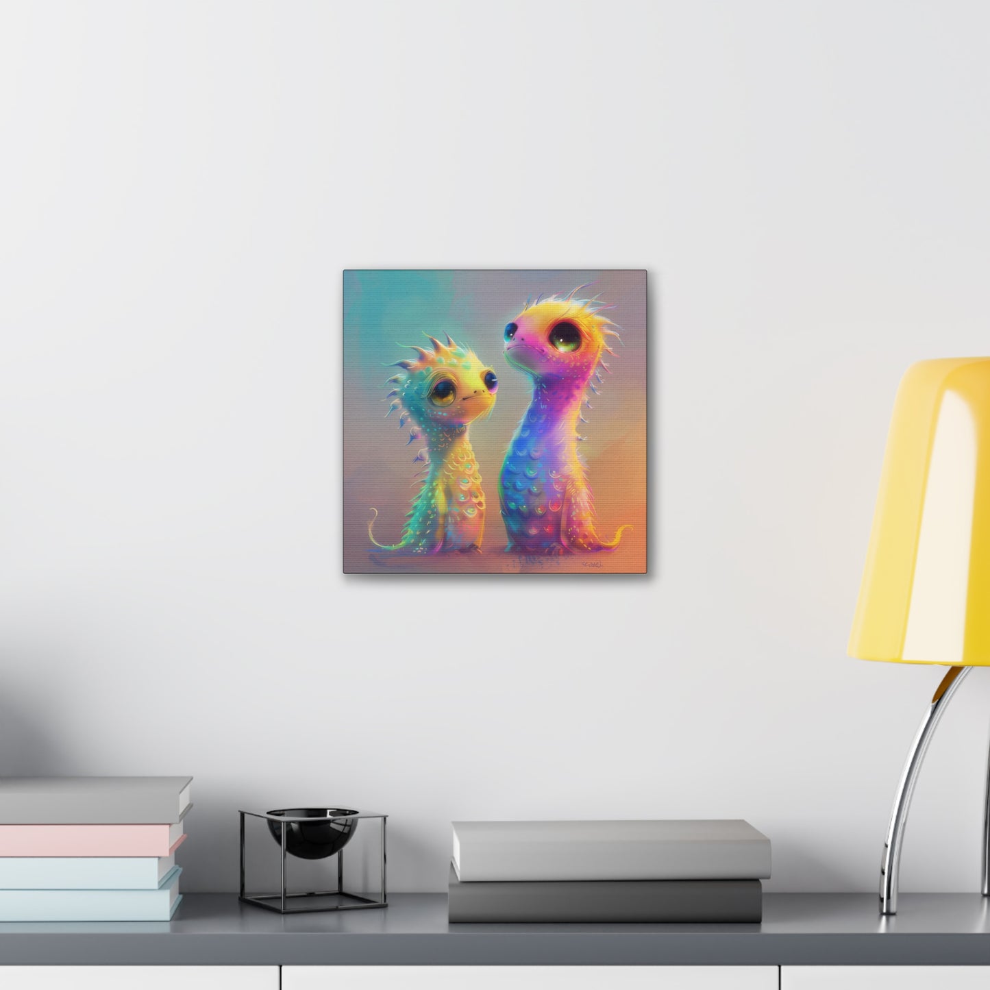 Iridescent Creatures - Canvas Stretched, 0.75"